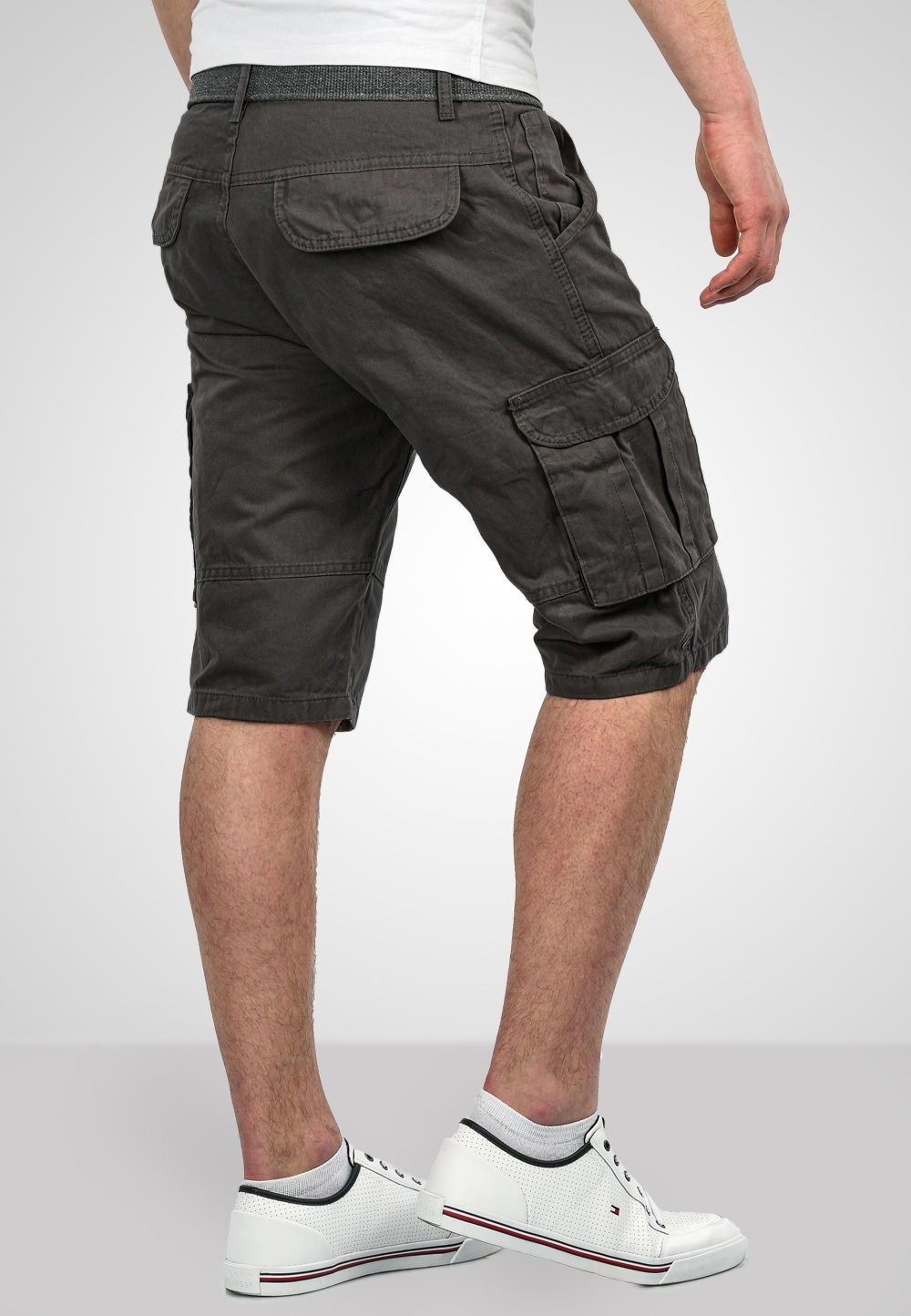 Alessandro Salvarini Cargoshorts »A. Salvarini Herren Designer Cargo Shorts Cargoshorts kurze Hose Gürtel AS037«