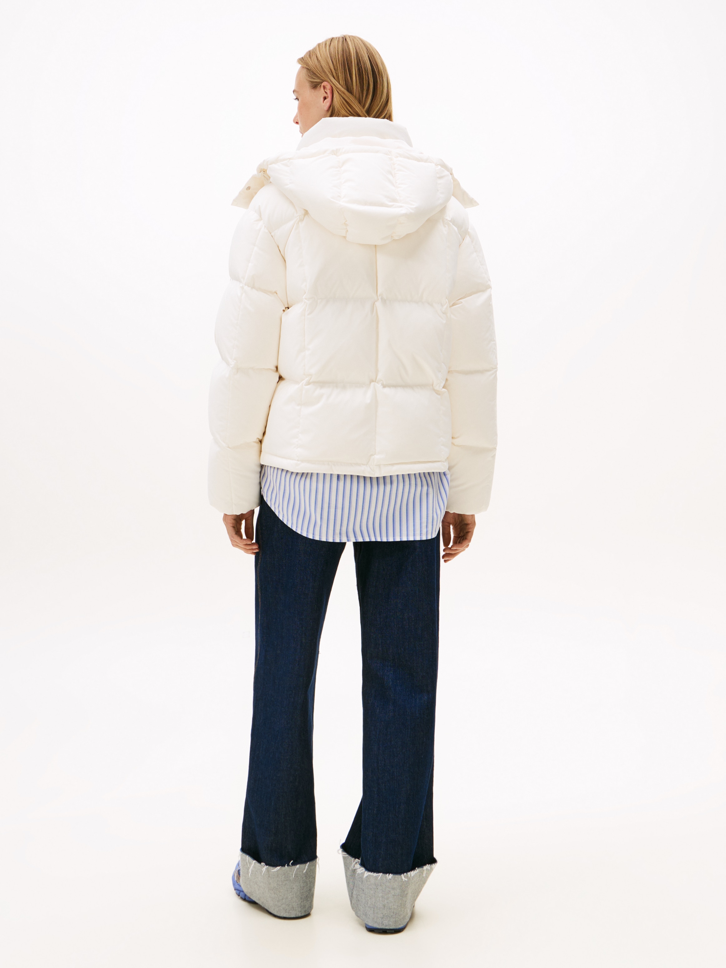 Tommy Jeans Steppjacke »TJW ALASKA GRID DOWN JACKET EXT« mit Kapuze