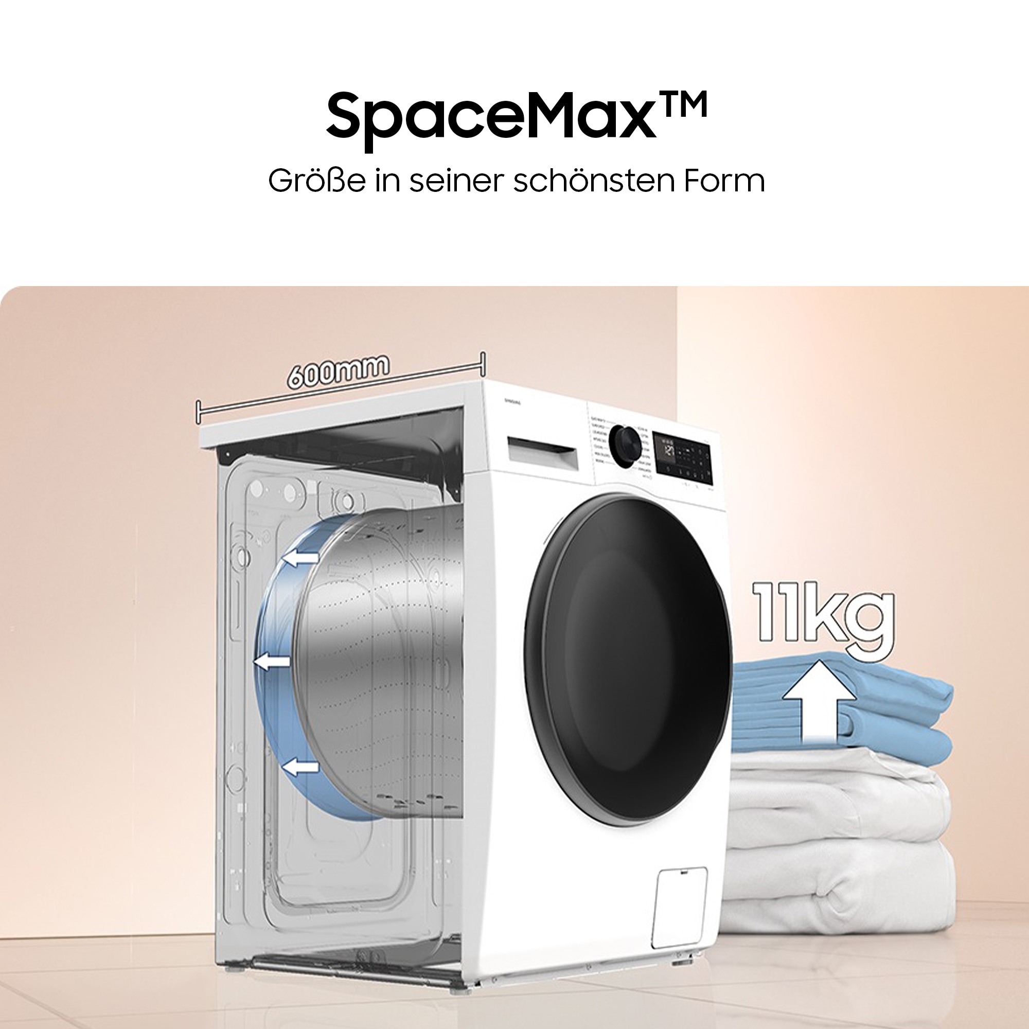 Samsung Waschmaschine WW5000D »WW1BDG5B25AEEG« 11 kg 1400 U/min