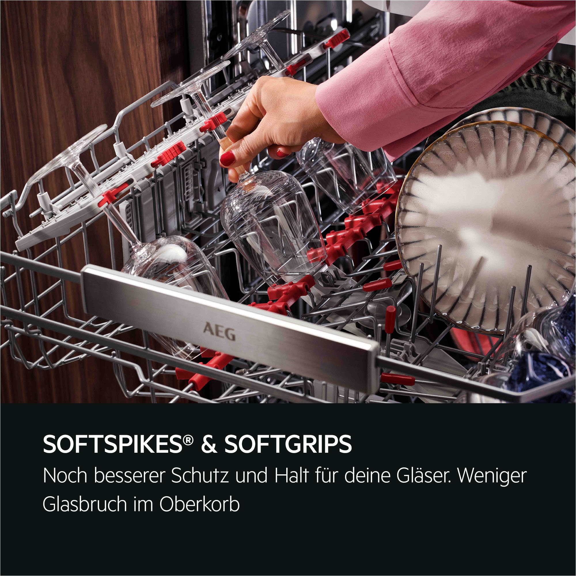 AEG teilintegrierbarer Geschirrspüler 9000 »GT9200X2SCM« Smarte Spülmaschine, kraftvoll gegen Eingebranntes, leise nur 38 dB