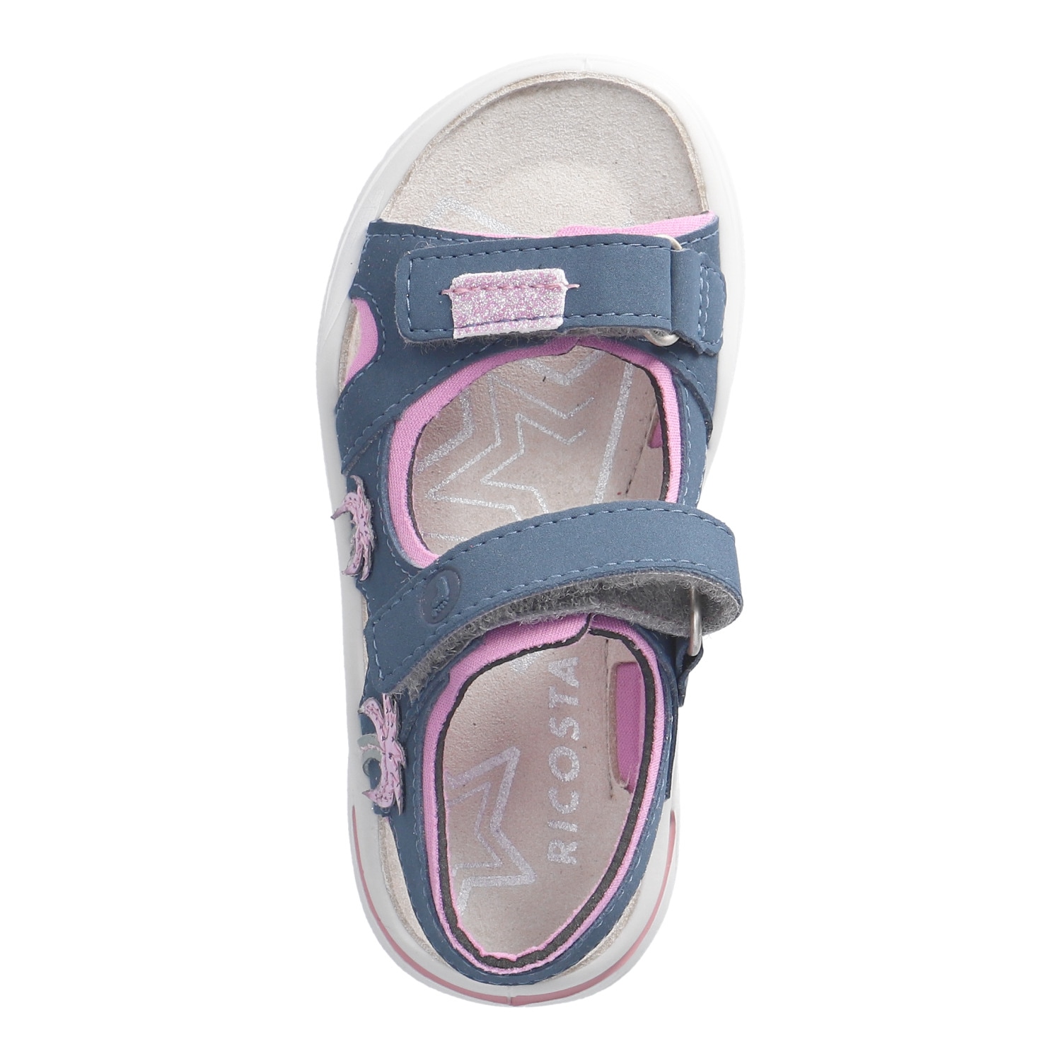 Ricosta Sandale »Carmi«  Klettschuh mit Glitzer, mit WMS, Größenschablone zum Download