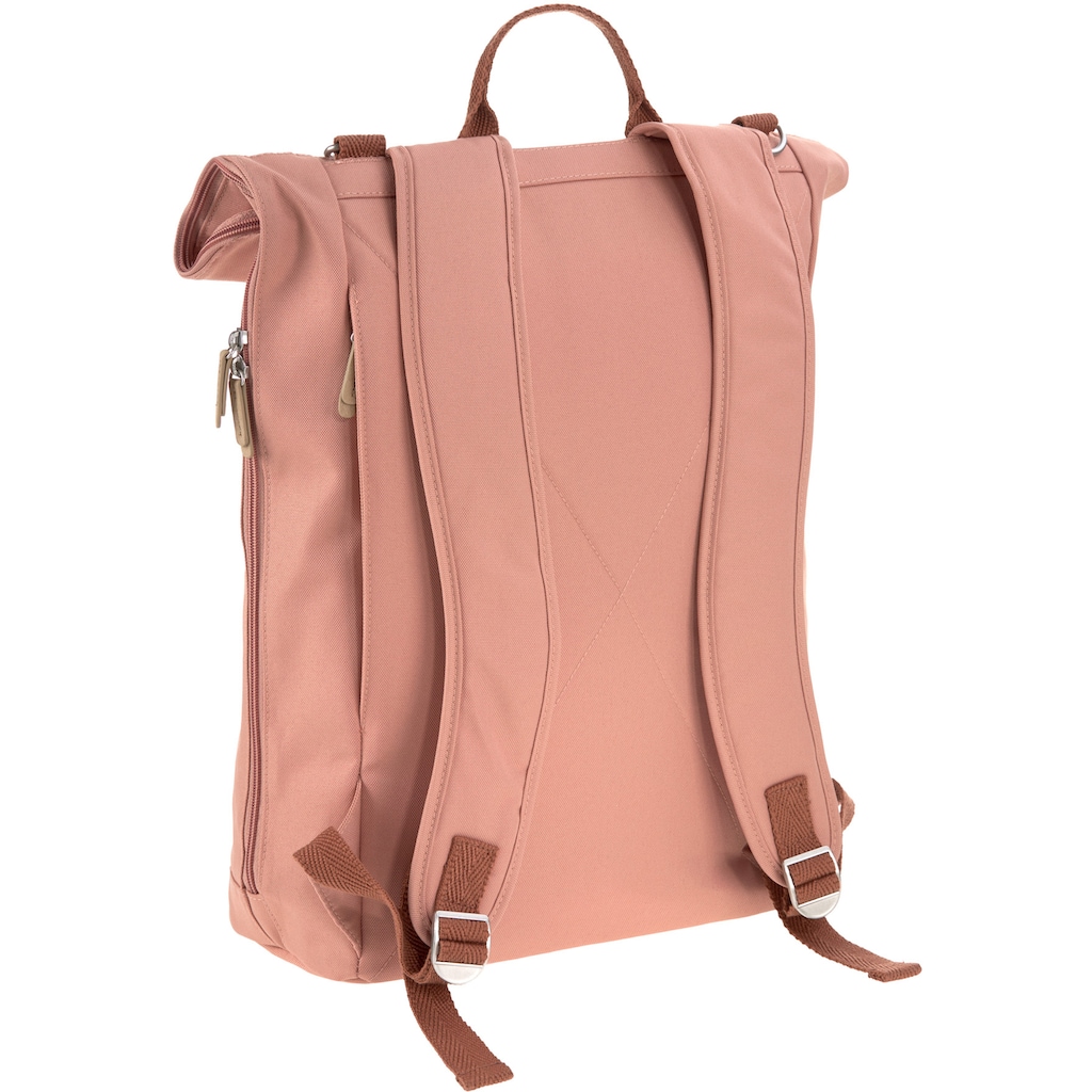 LÄSSIG Wickelrucksack »Green Label, Rolltop, cinnamon«, PETA-approved vegan; zum Teil aus recyceltem Material