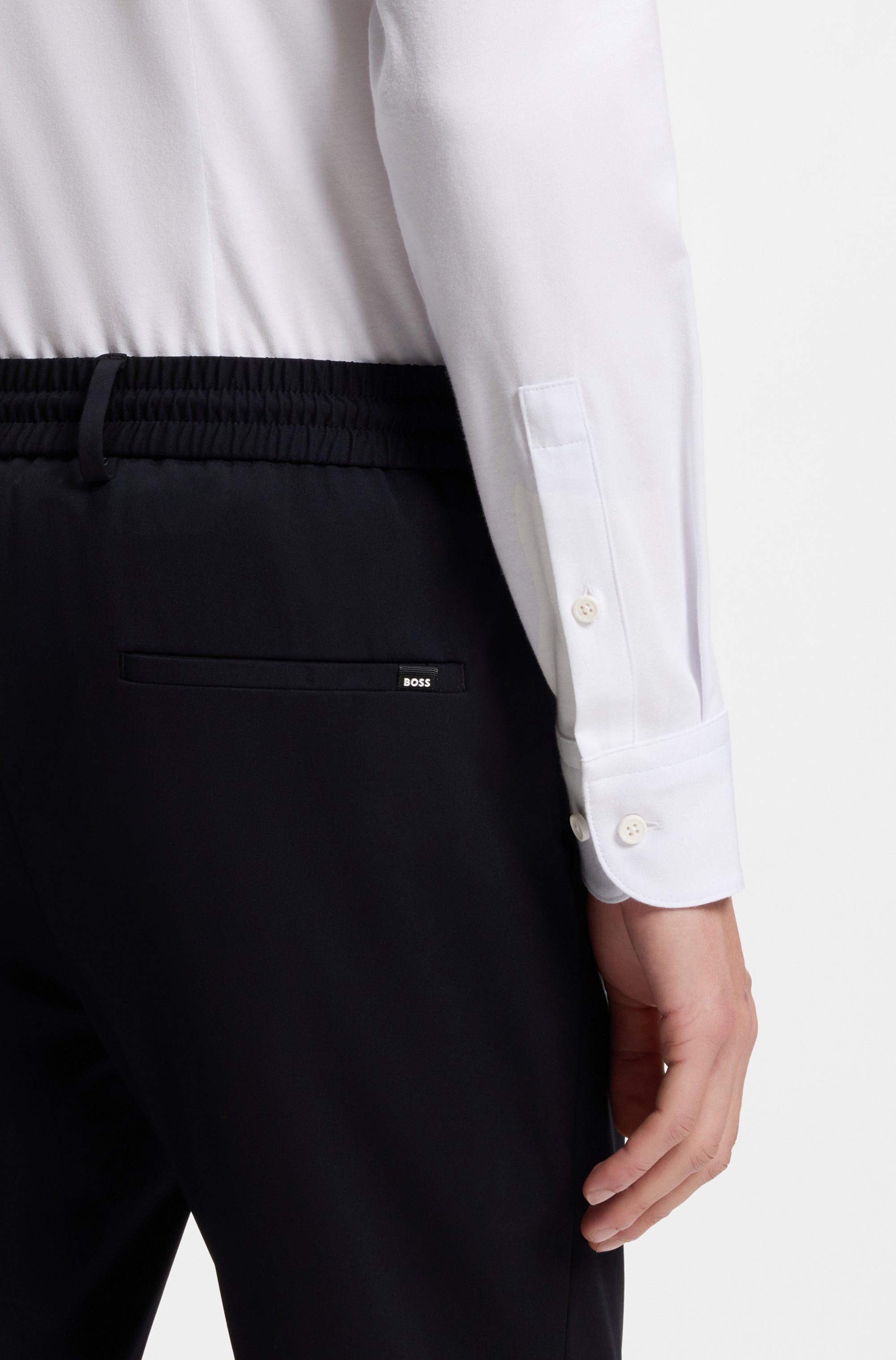 BOSS Businesshemd »HANK« Kentkragen, Slim Fit, Baumwoll-Mix mit Performance-Stretch
