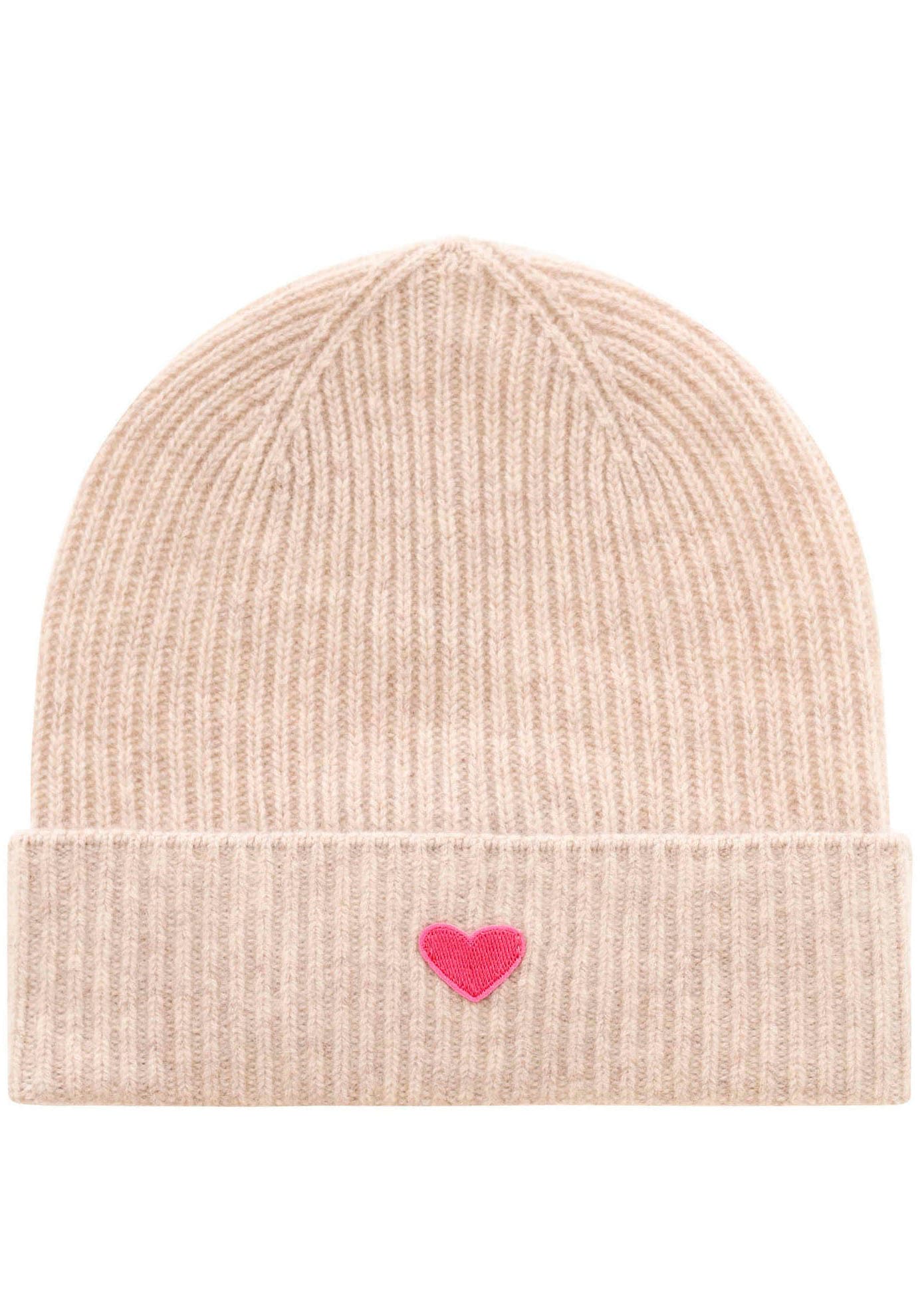 Zwillingsherz Beanie »Beanie mit Herz Aufnäher«, (Packung), mit herzförmigem Detail