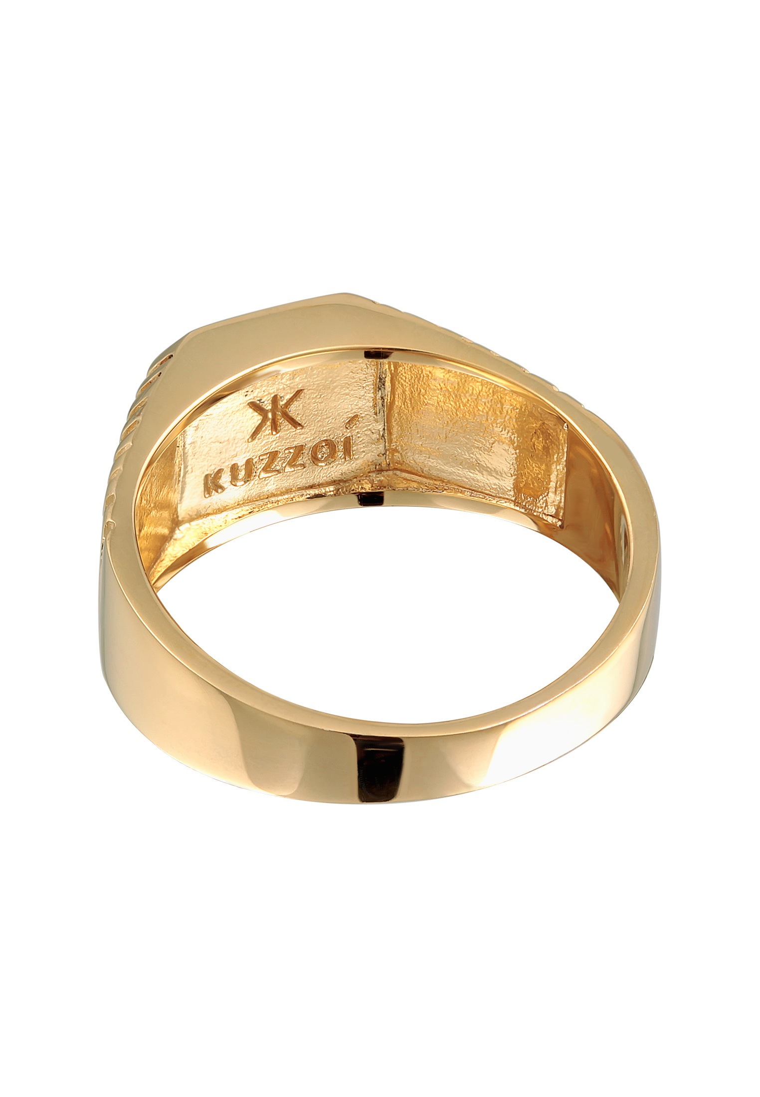 Kuzzoi Siegelring »Ring Herren Siegelring Sodalith Quadrat 925 Silber«