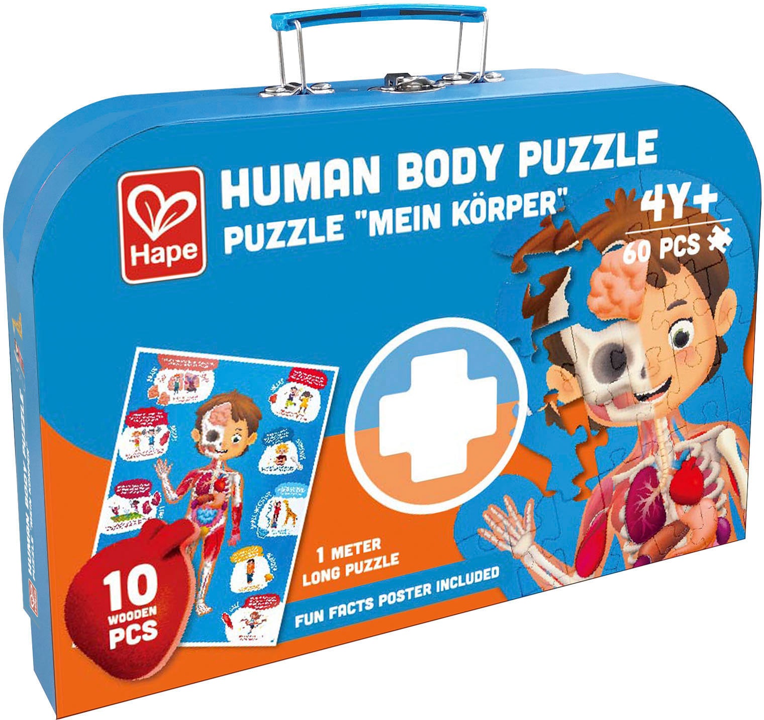 Hape Puzzle »Mein Körper«, mit 3D-Effekt