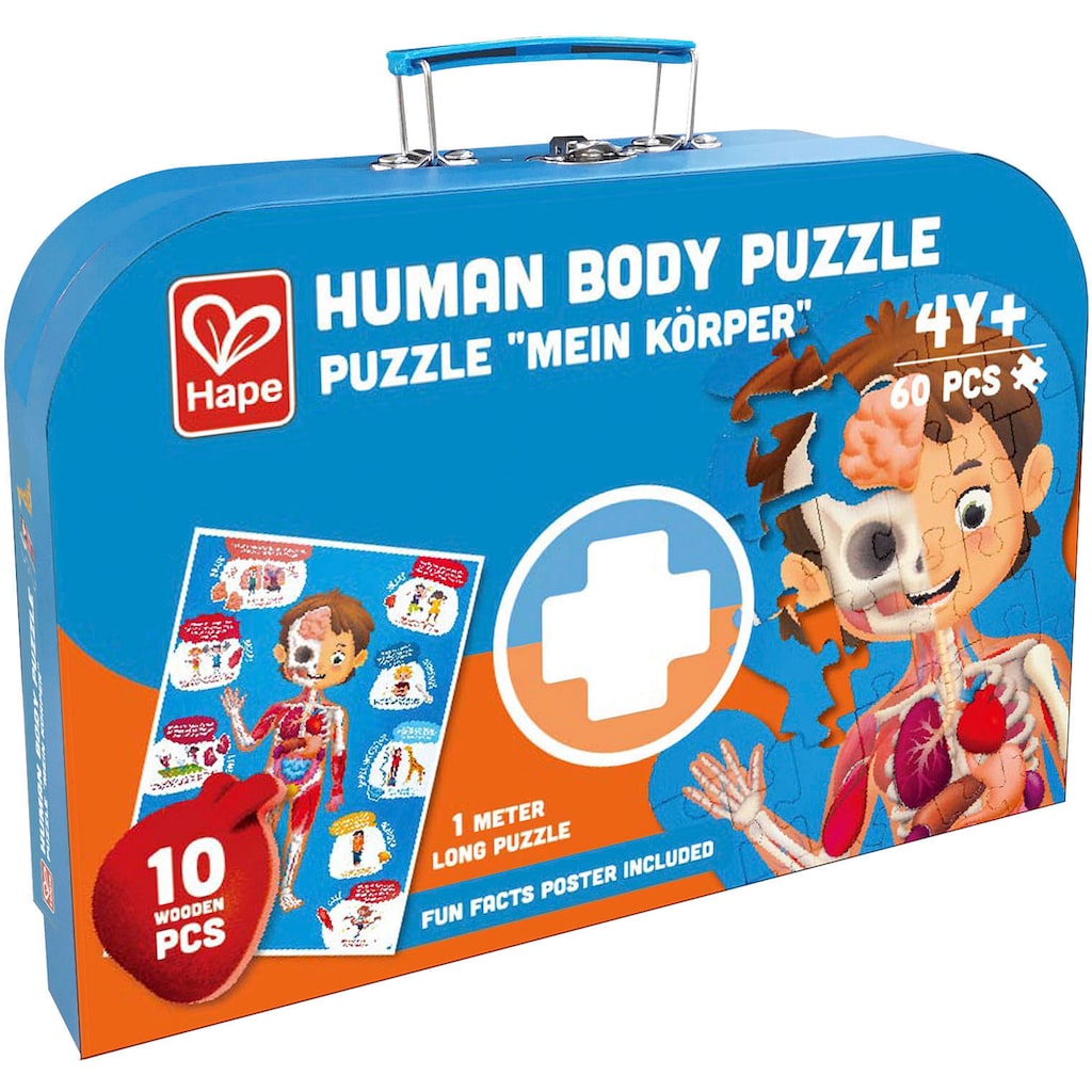 Hape Puzzle »Mein Körper«, mit 3D-Effekt