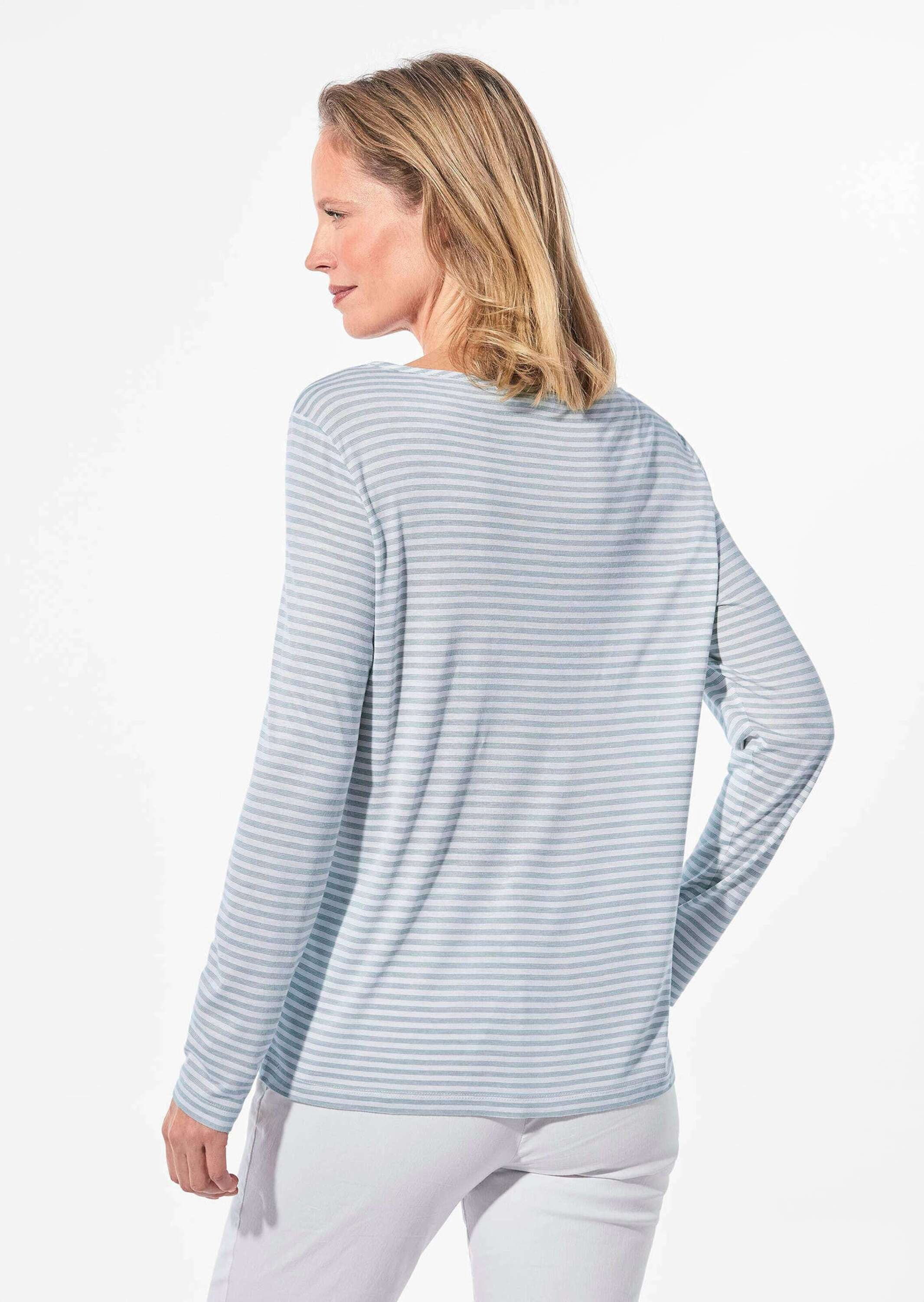 GOLDNER Print-Shirt »Kurzgröße Blusenshirt mit Mustermix«