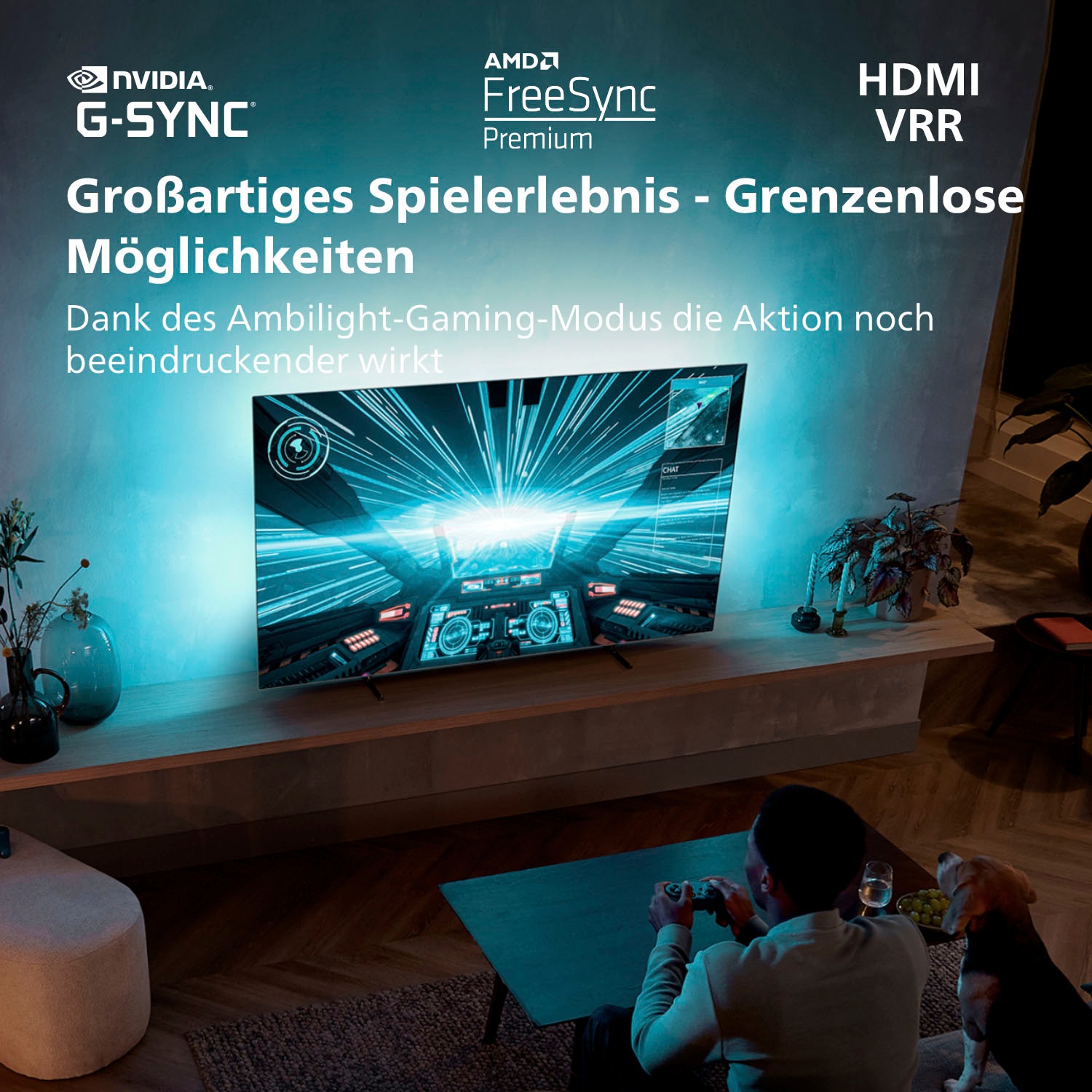 Philips OLED-Fernseher »65OLED707/12«, 4K Ultra HD, Smart-TV-Android TV