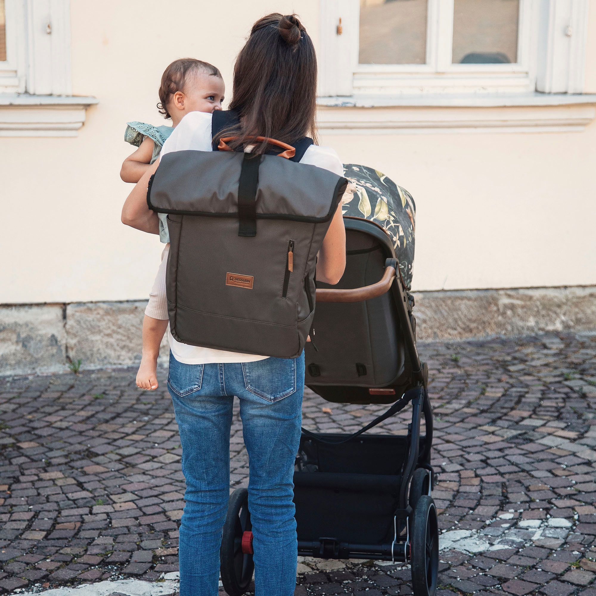 Gesslein Wickelrucksack »N°6, dark oliv«, Made in Germany