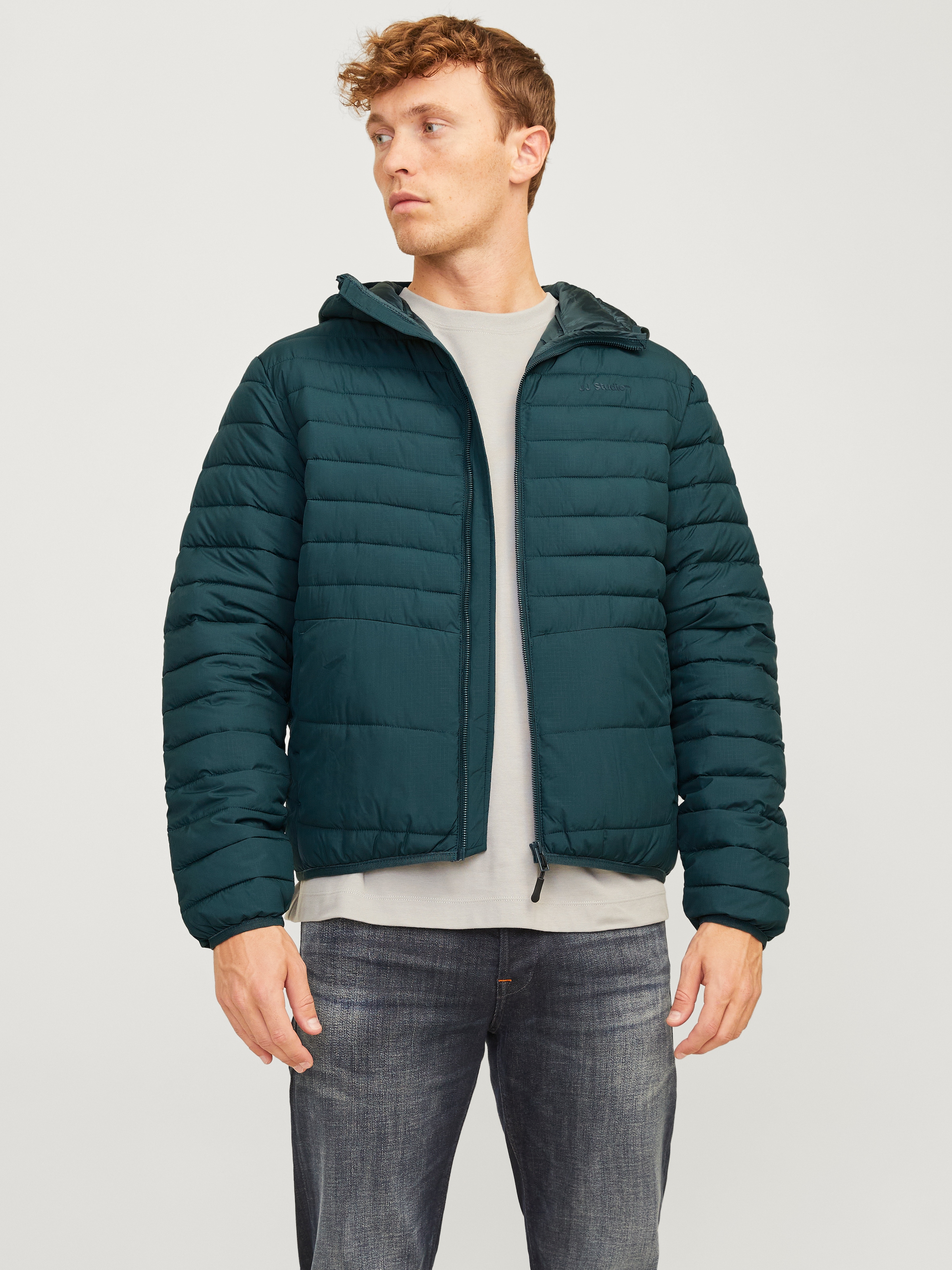 Steppjacke »JJESTATE PACKABLE PUFFER HOOD NOOS«, mit Kapuze