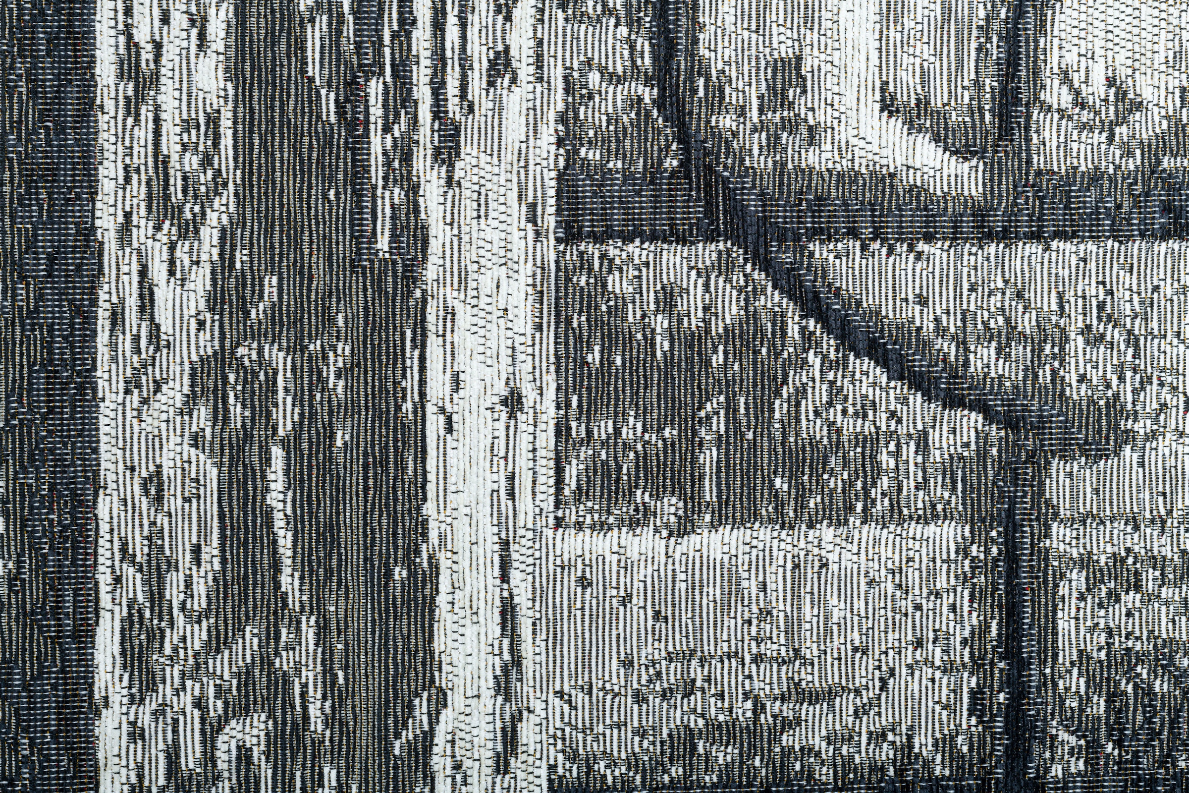 Sansibar Teppich »Keitum 010«, rund, 3 mm Höhe, Flachgewebe, modernes Holz Design, Motiv, gekreuzte Säbel