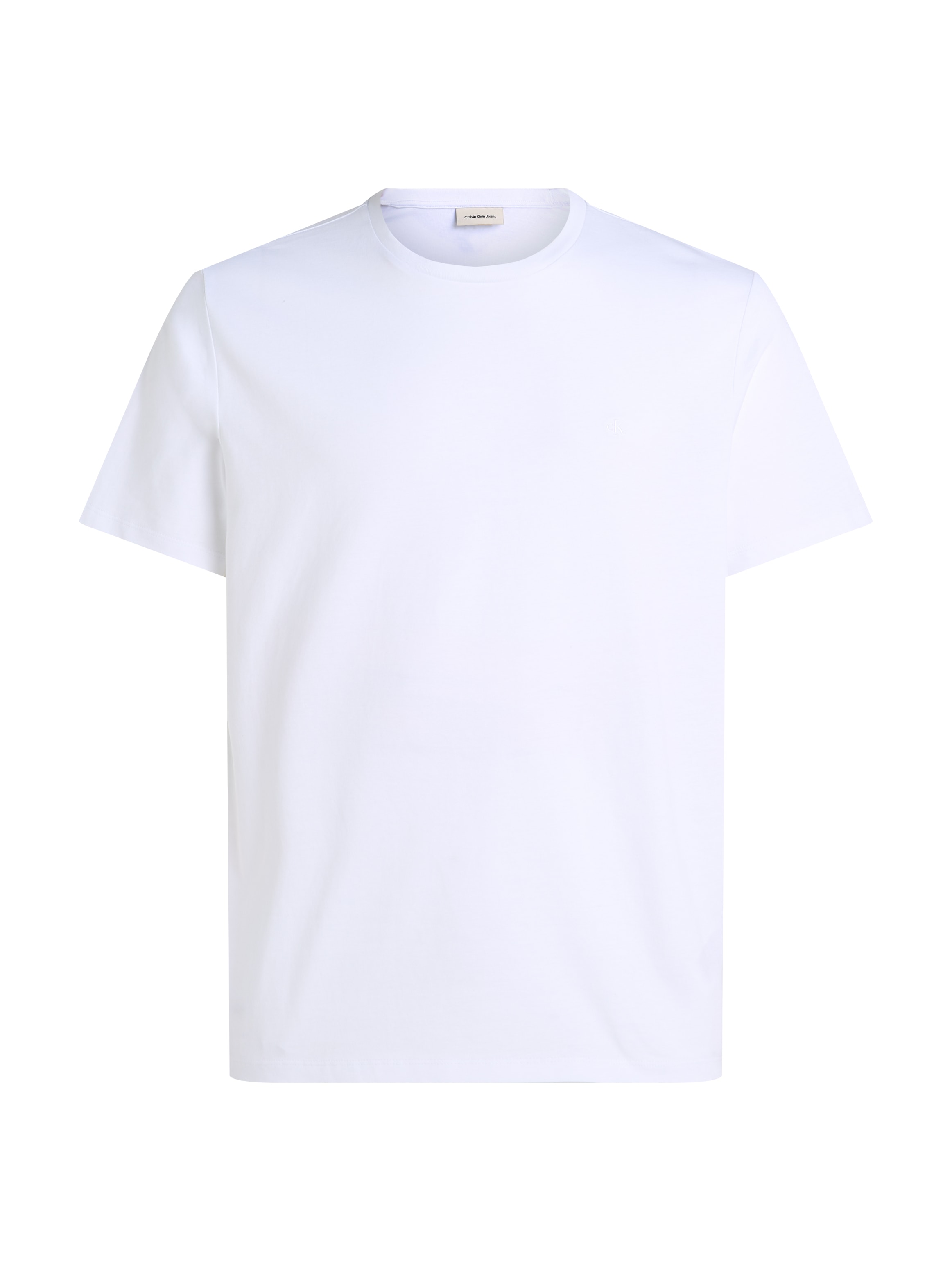 Calvin Klein Jeans T-Shirt »SS SMOOTH CTTN SOLID CREWNK TEE«, mit Logo