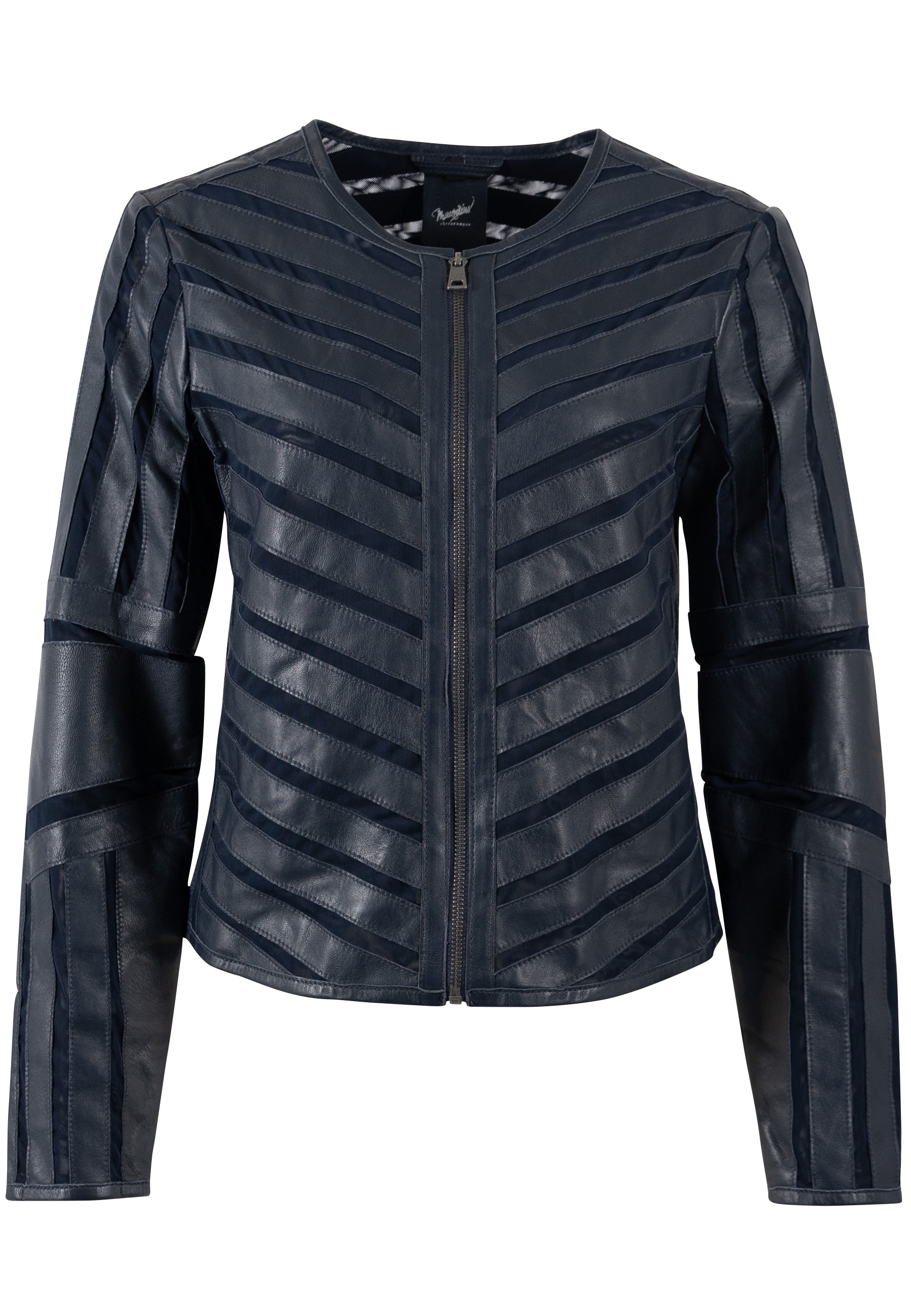 Mauritius Damen Lederjacke »MWSuri« im Materialmix, Mesh-Einsätze, Größe 4XL
