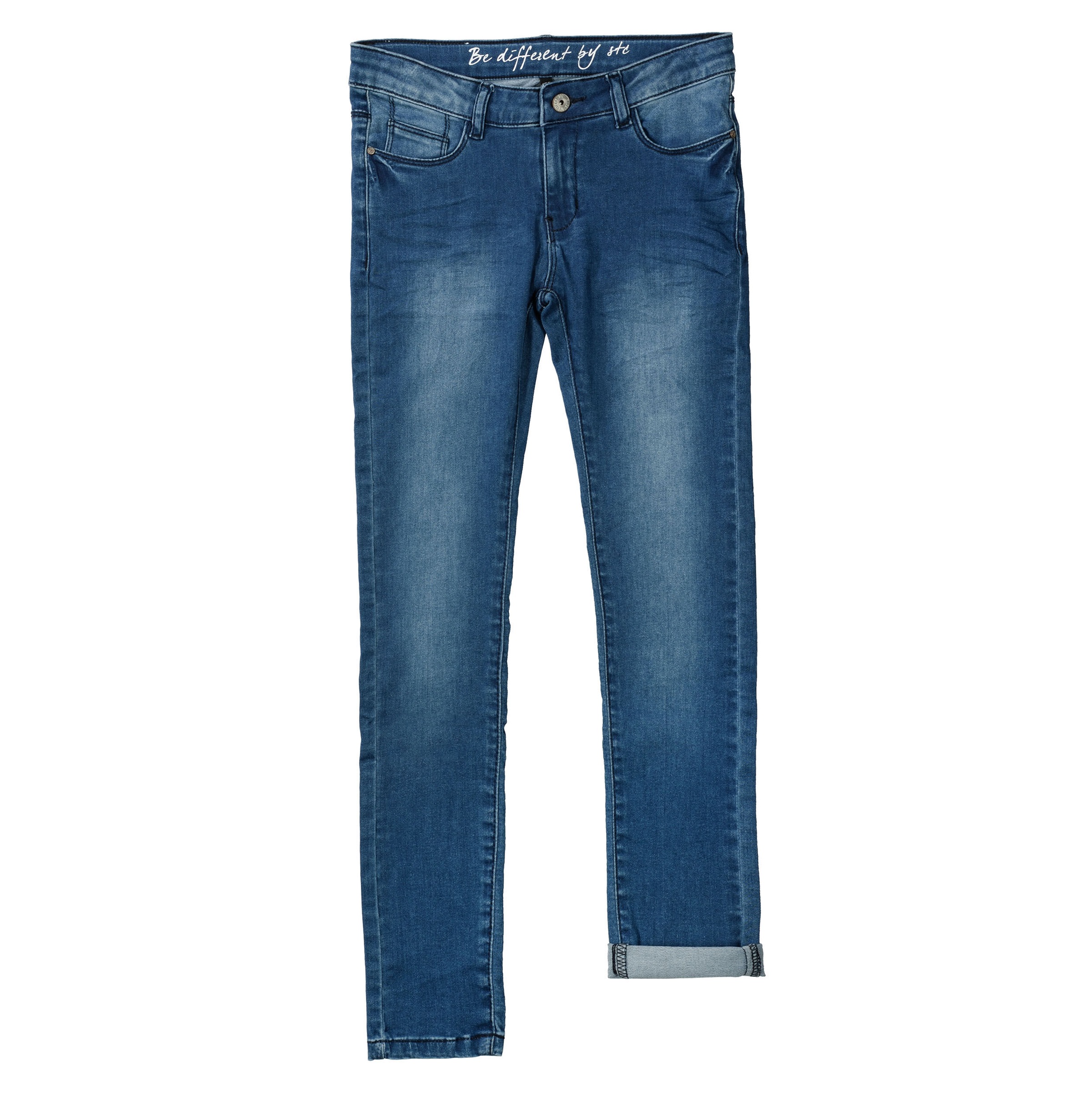 Staccato Mädchen 5-Pocket-Jeans in blau, Größe 140
