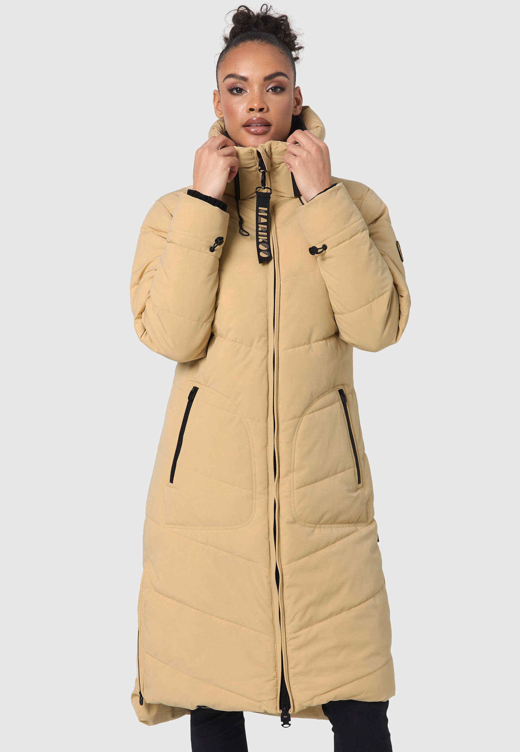 Marikoo Winterjacke »Marikoo Benikoo Damen lange Winterjacke B949«