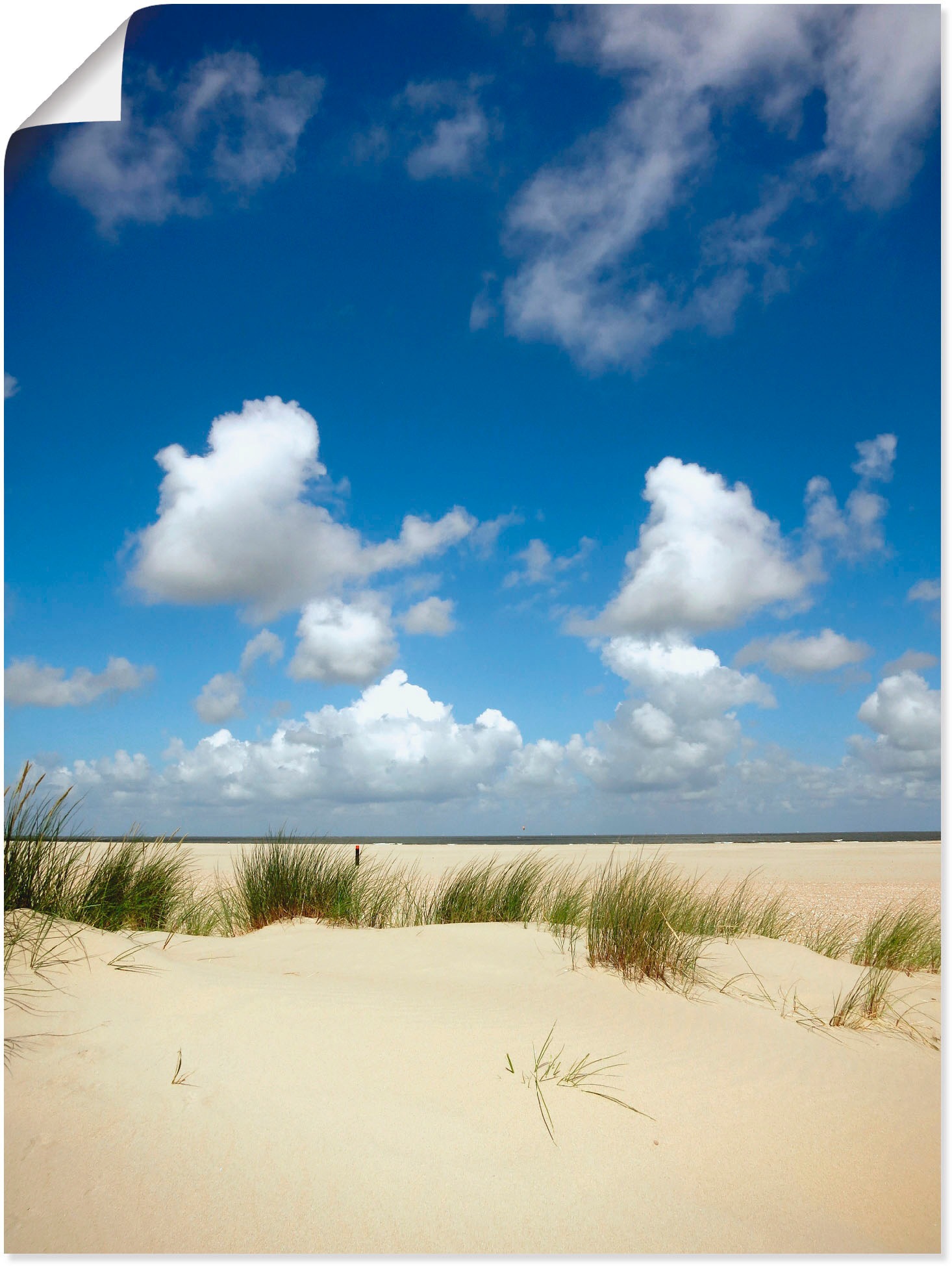 Artland Wandbild »Dünenlandschaft II«, Strand, (1 St.), in vielen Größen & Produktarten - Alubild / Outdoorbild für den Außenbereich, Leinwandbild, Poster, Wandaufkleber / Wandtattoo auch für Badezimmer geeignet