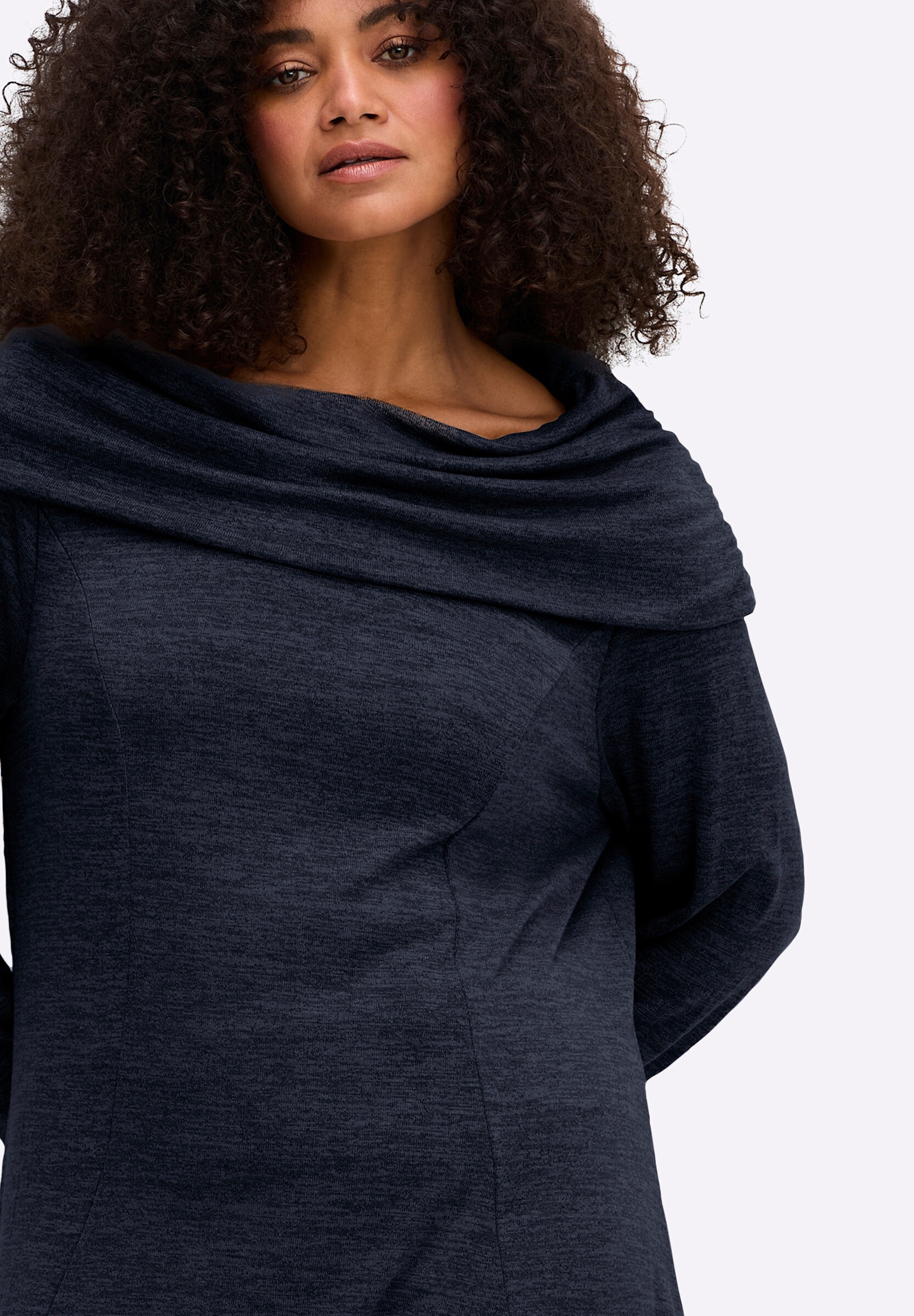 sheego by Joe Browns Sweatshirt »Sweatshirt Longsweatshirt im Strick-Look«
