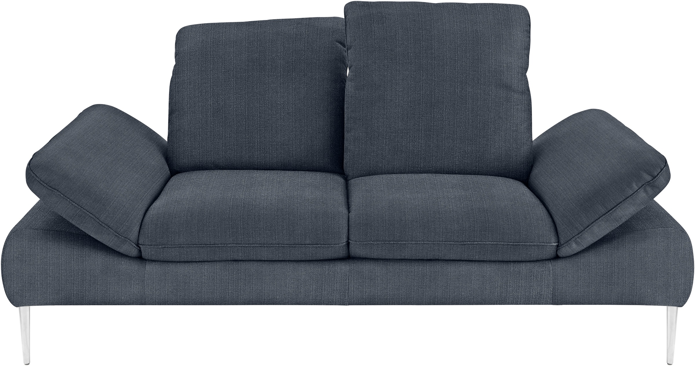 W.SCHILLIG 2-Sitzer »enjoy&MORE«, mit Sitztiefenverstellung, Füße silber matt, Breite 202 cm