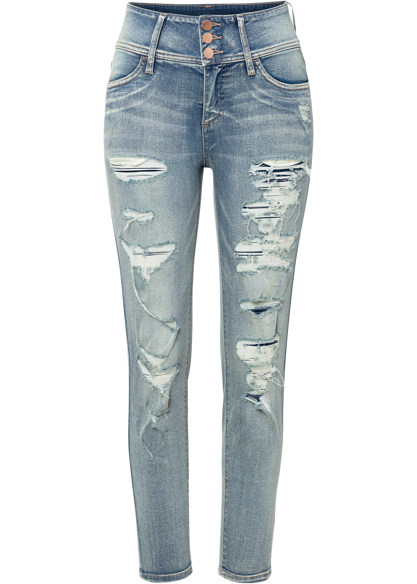 bonprix Skinny-fit-Jeans »Skinny Jeans High Waist, Stretch« Skinny Jeans High Waist, Stretch