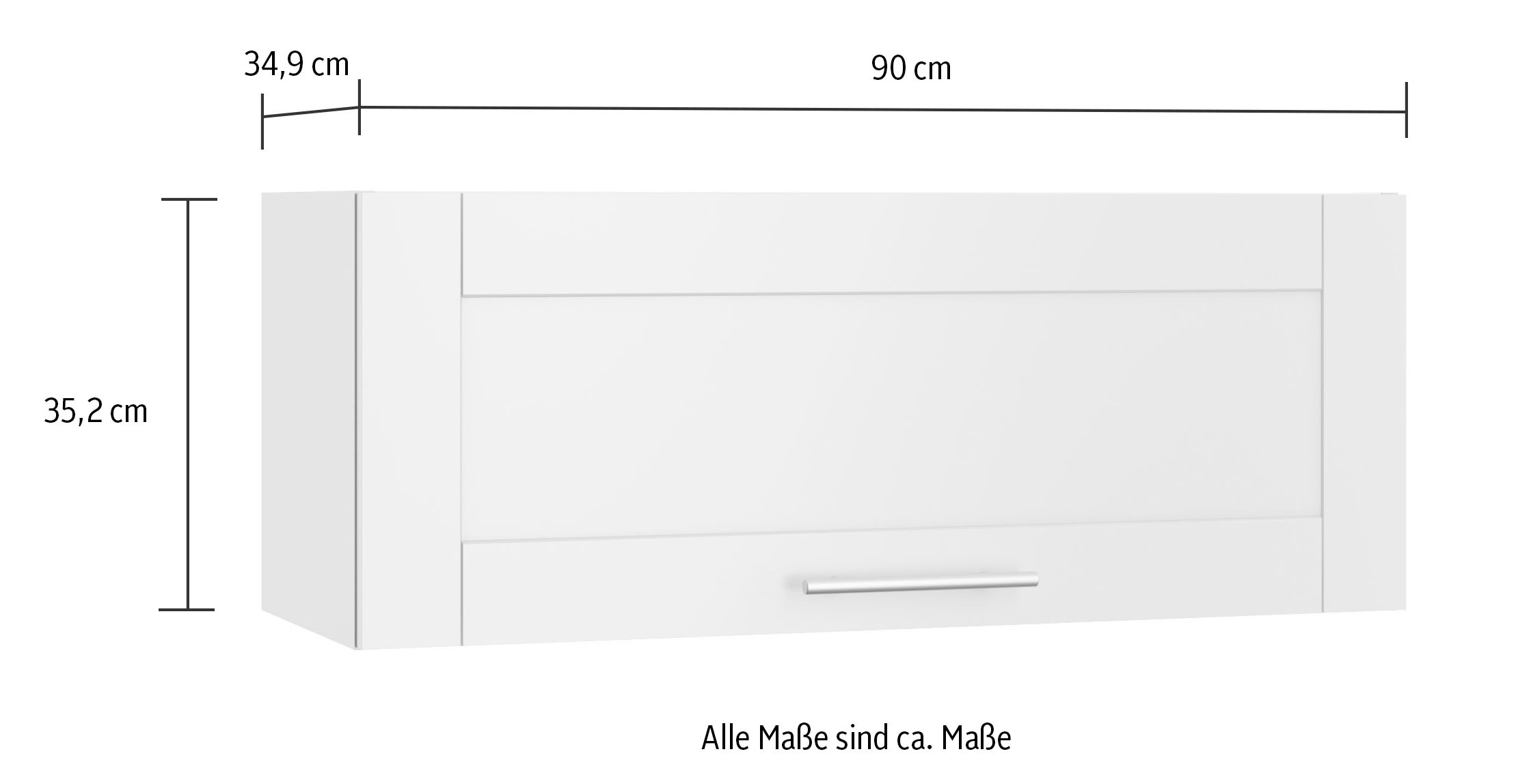 KOCHSTATION Klapphängeschrank »KS-Ahus«, Breite 90 cm