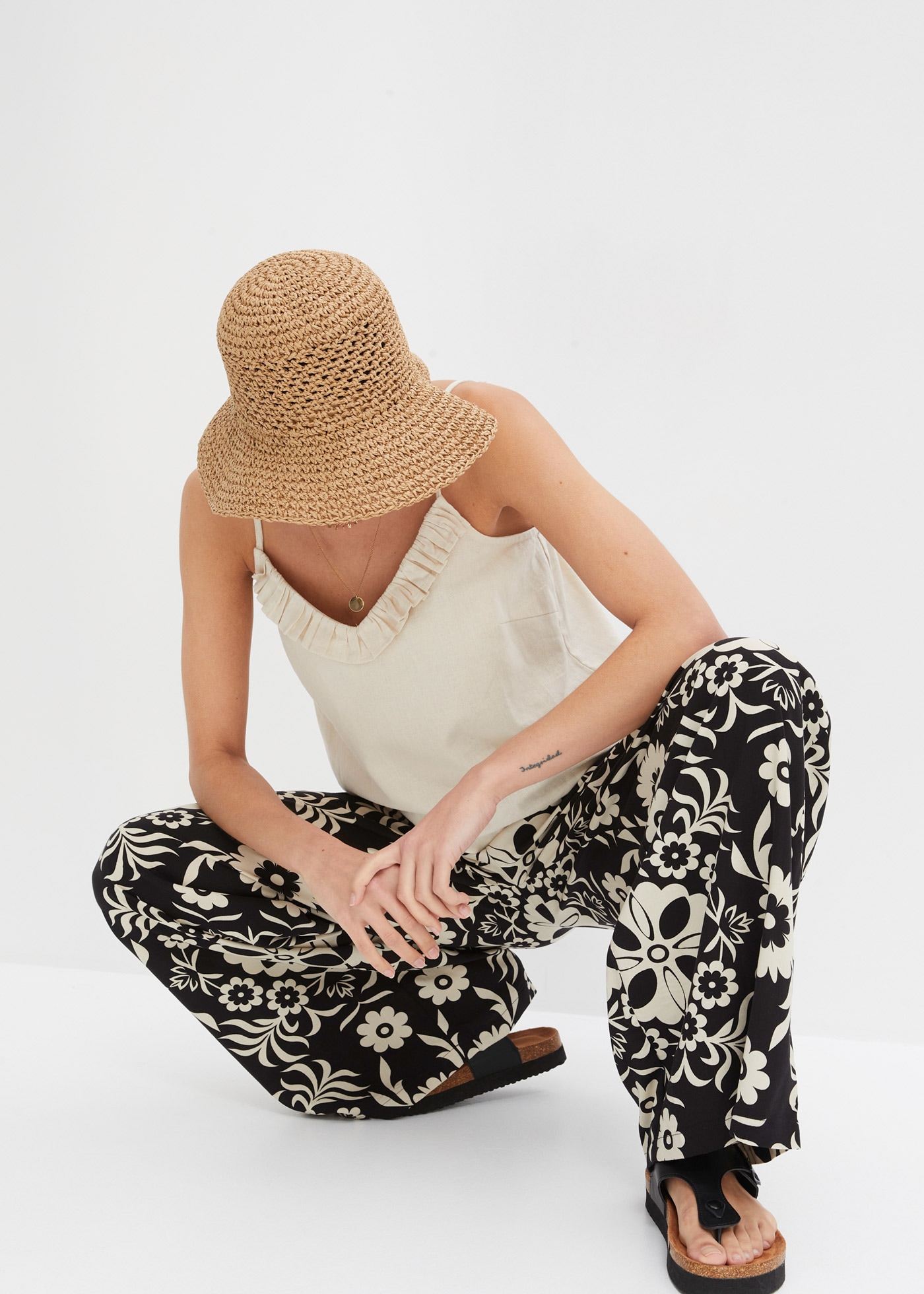 bonprix Marlene-Hose »Marlenehose aus fließender Viskose«  Marlenehose aus fließender Viskose