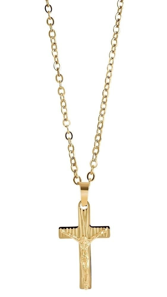 Adelia´s Kette mit Anhänger »Adelia's Herren Edelstahl Ankerkette Halskette mit Anhänger Kreuz«