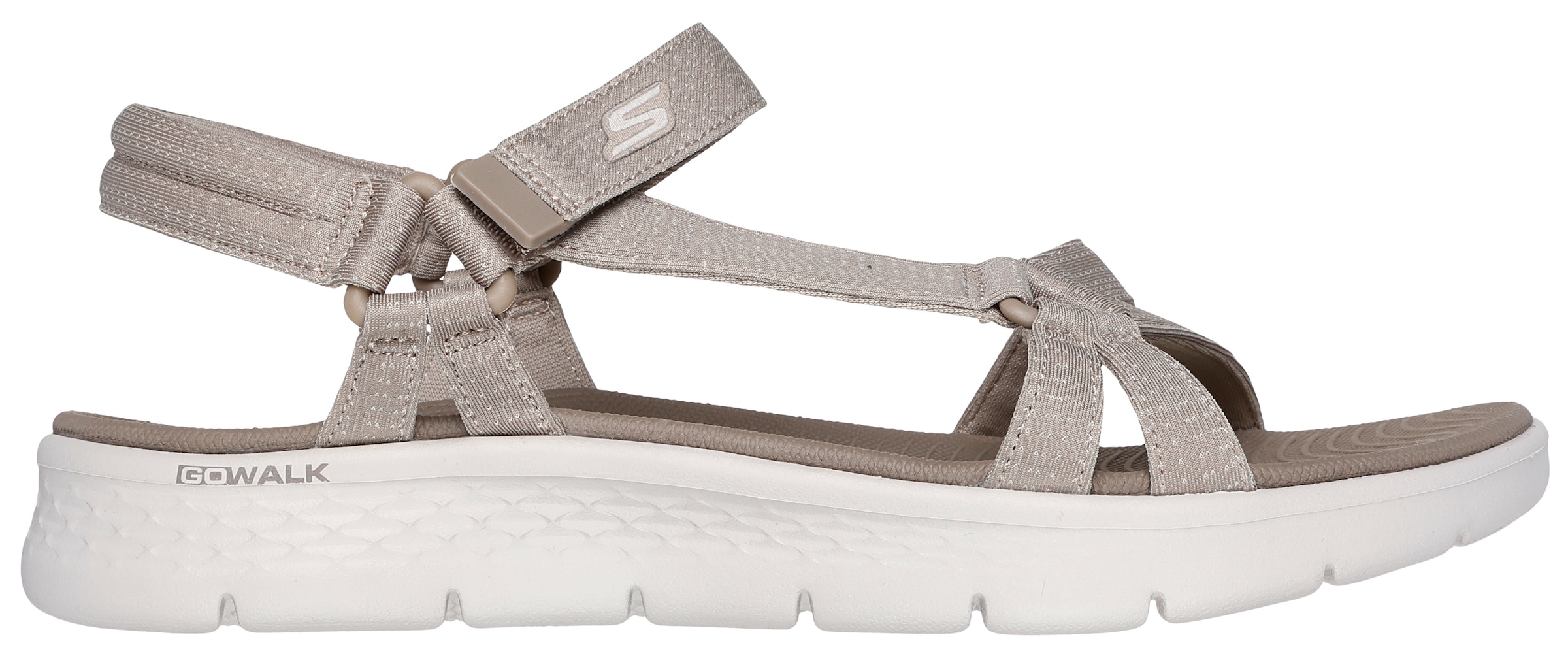 Skechers Sandale »GO WALK FLEX SANDAL-SUBLIME-X«, Sommerschuh, Sandalette, Klettschuh, mit Goga Mat Footbed