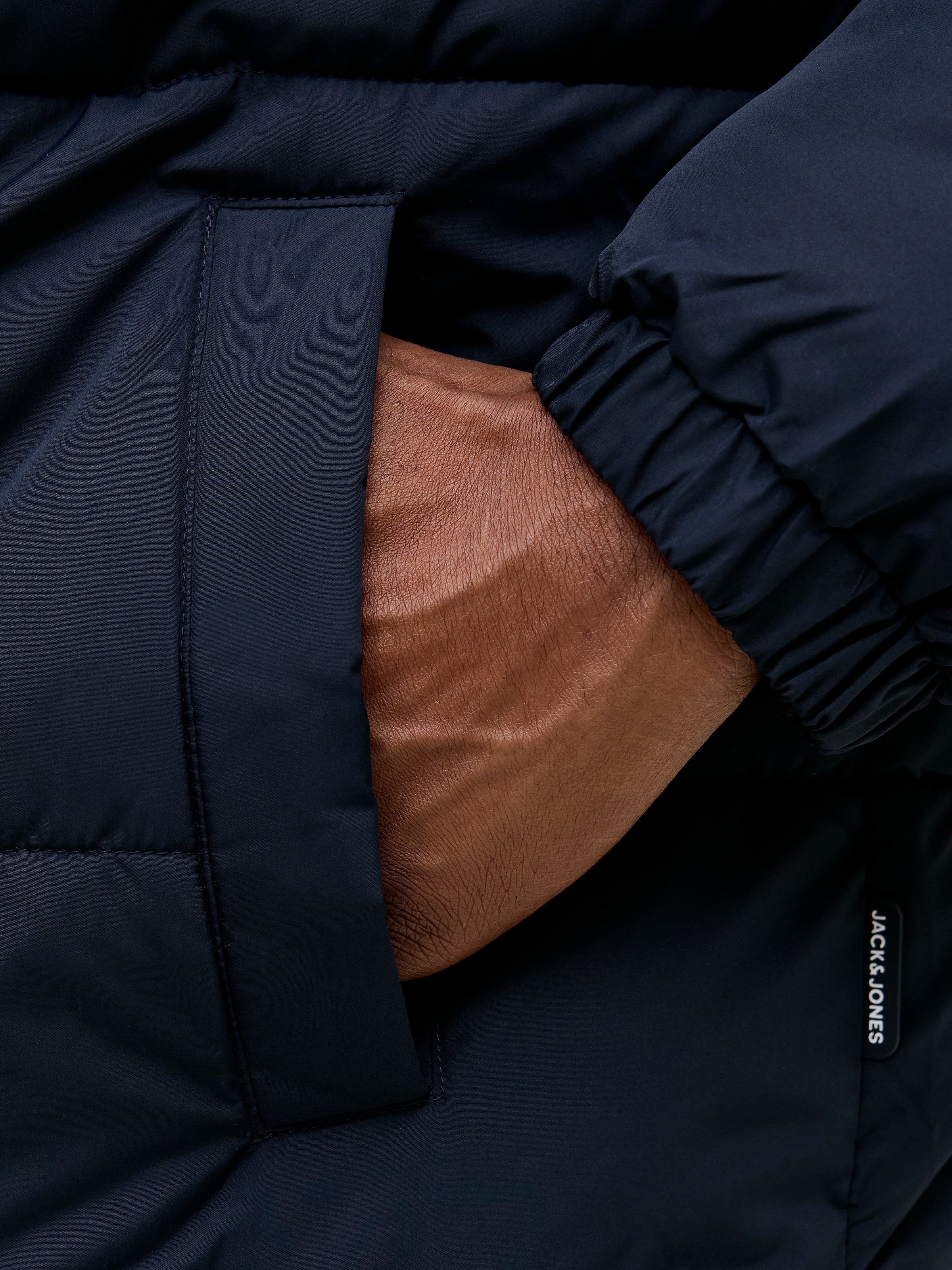 Jack & Jones PlusSize Steppjacke »JJMAZE PUFFER COLLAR PLS« ohne Kapuze