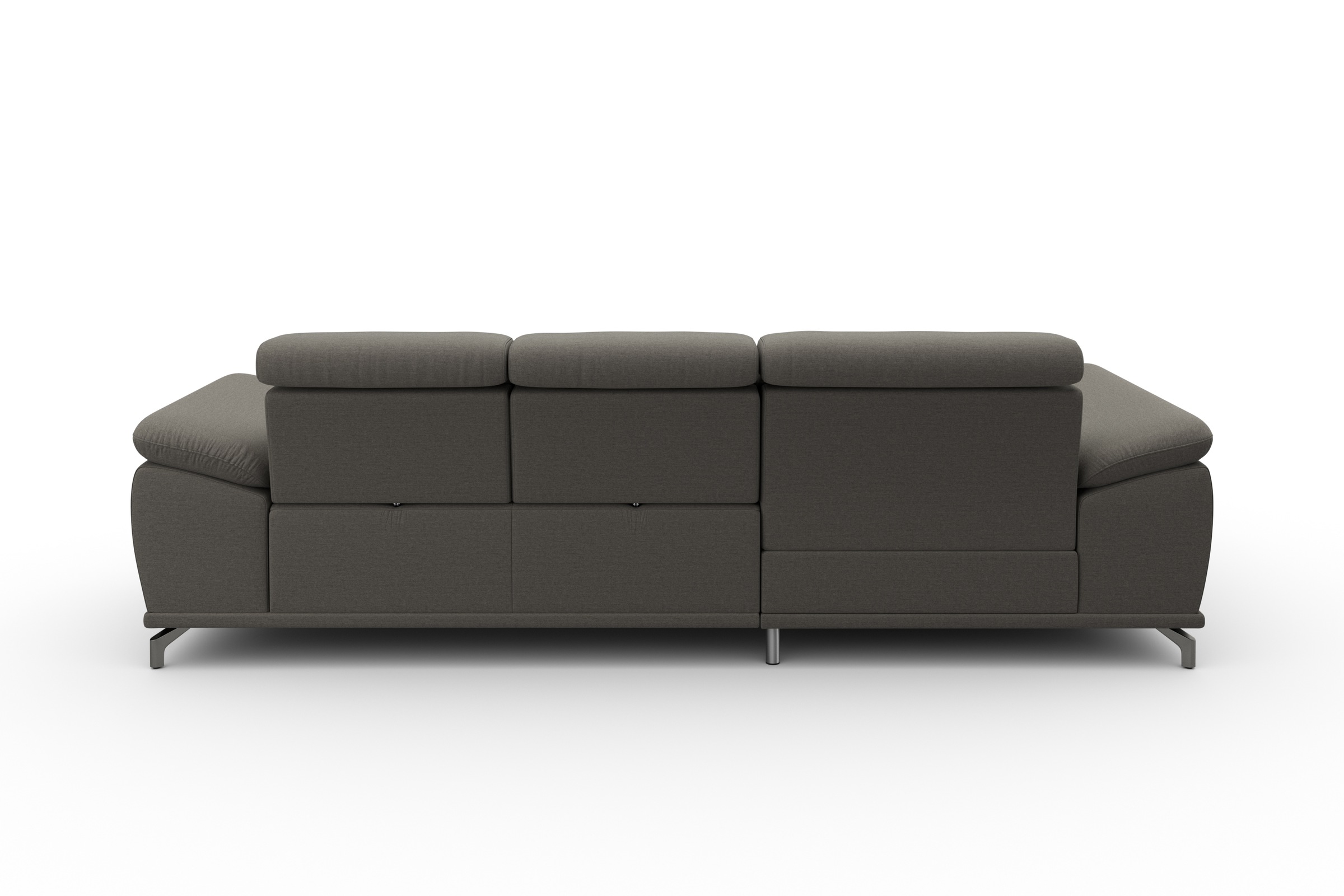 sit&more Ecksofa »Cabrio L-Form, B: 295 cm, mit Sitztiefen-, Arm- & Kopfteilverstellung« 2 Nierenkissen, Federkern, optional Bettfunktion und Stauraum