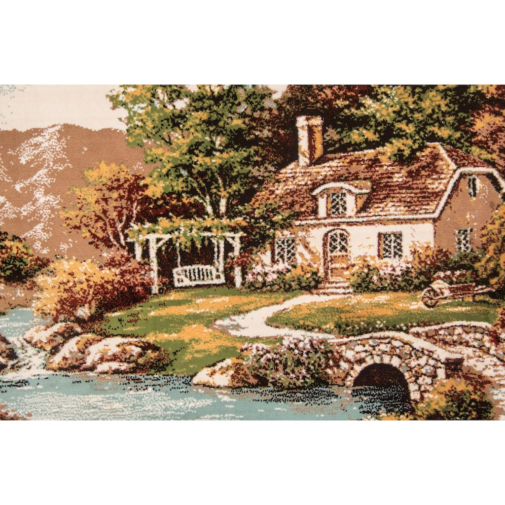 morgenland Wandteppich »Bild-Teppich Figurativ 85 x 60 cm«, rechteckig