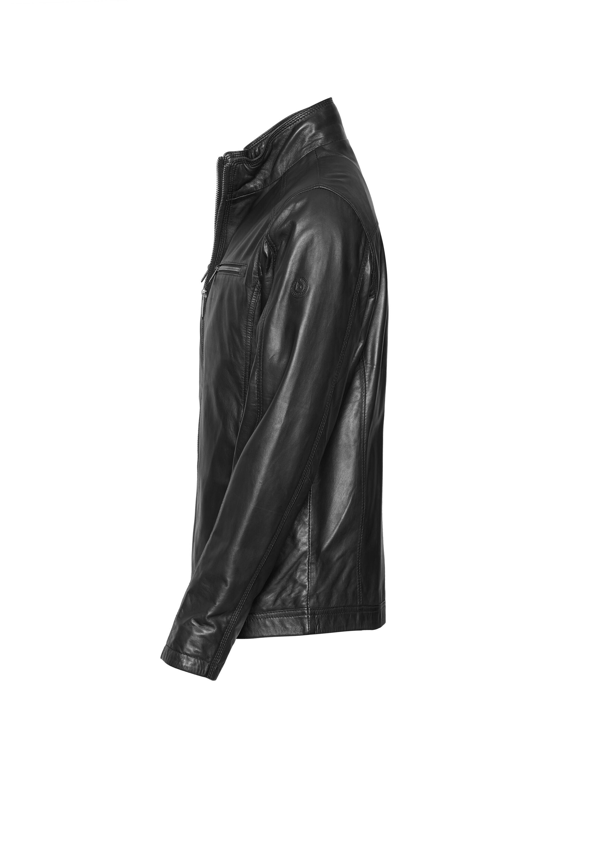 bugatti Lederjacke »BUTOTO« ohne Kapuze in Regular Fit