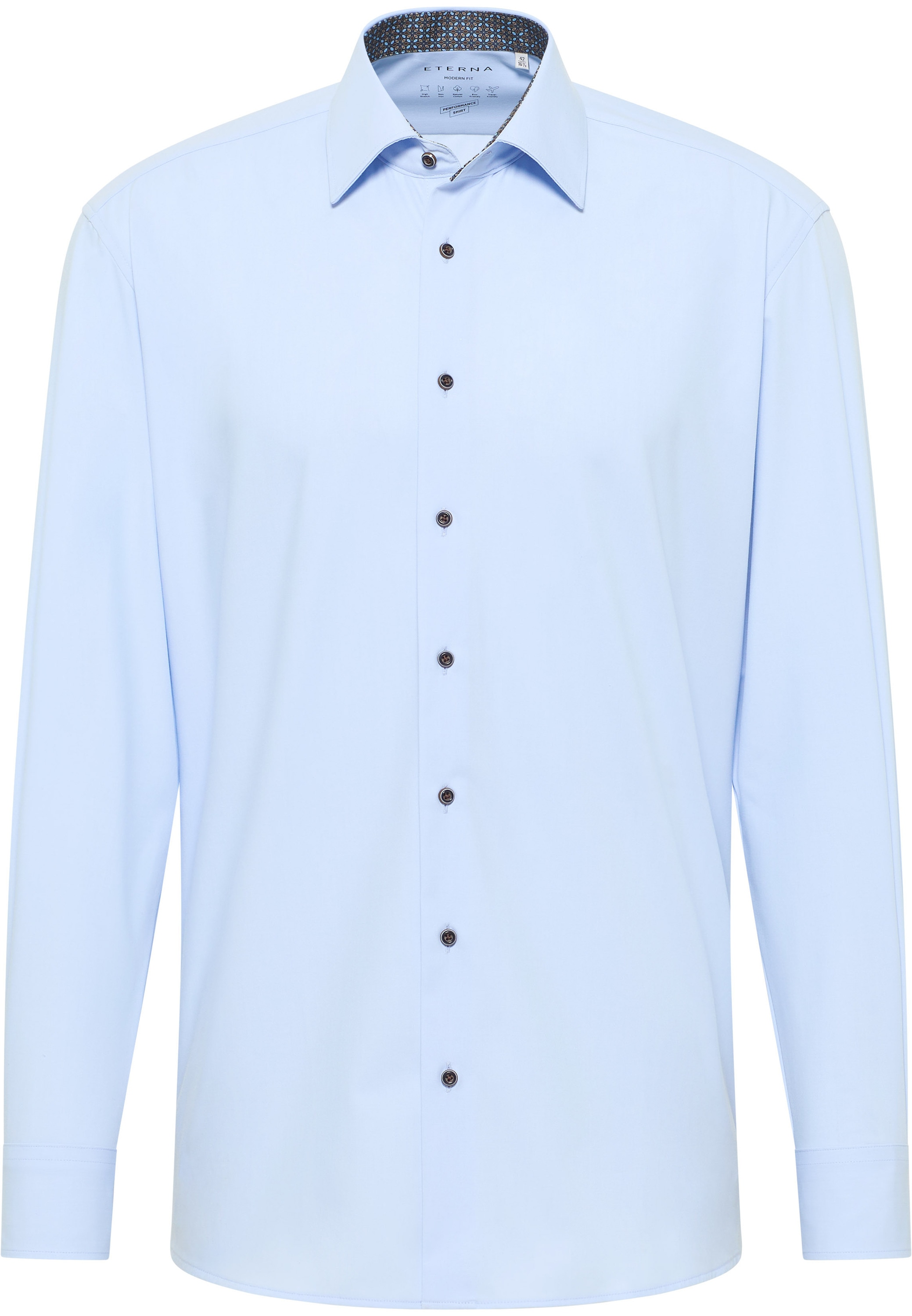 Eterna Langarmhemd »MODERN FIT«, NON IRON (bügelfrei)