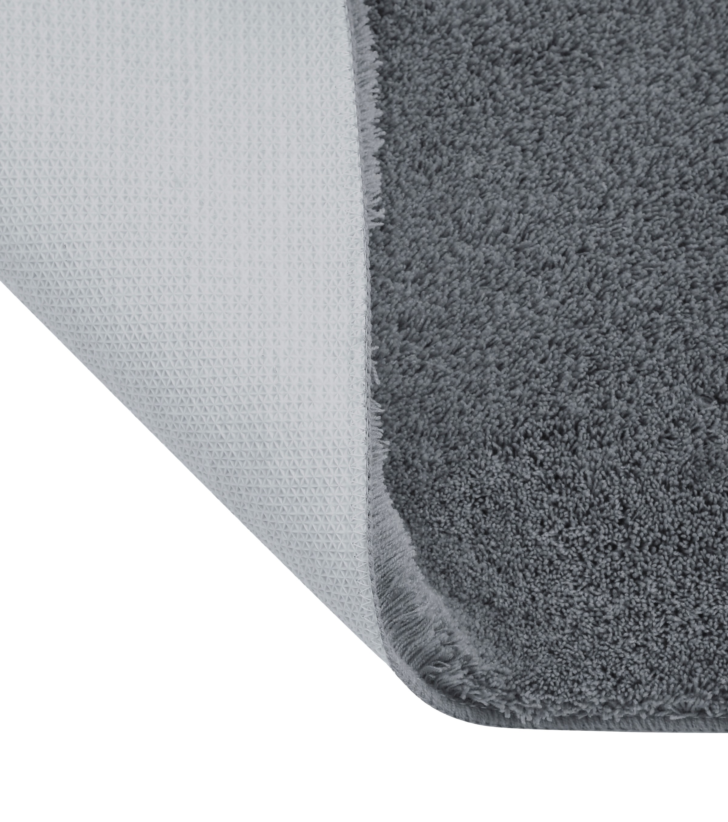 my home Badematte »Merida, Badvorleger, Badezimmer Teppich« Höhe 32 mm rutschhemmend beschichtet fußbodenheizungsgeeignet | schnell trocknend | strapazierfähig Badteppich, Uni Farben, rechteckig, rund & als 2-tlg. Set erhältlich