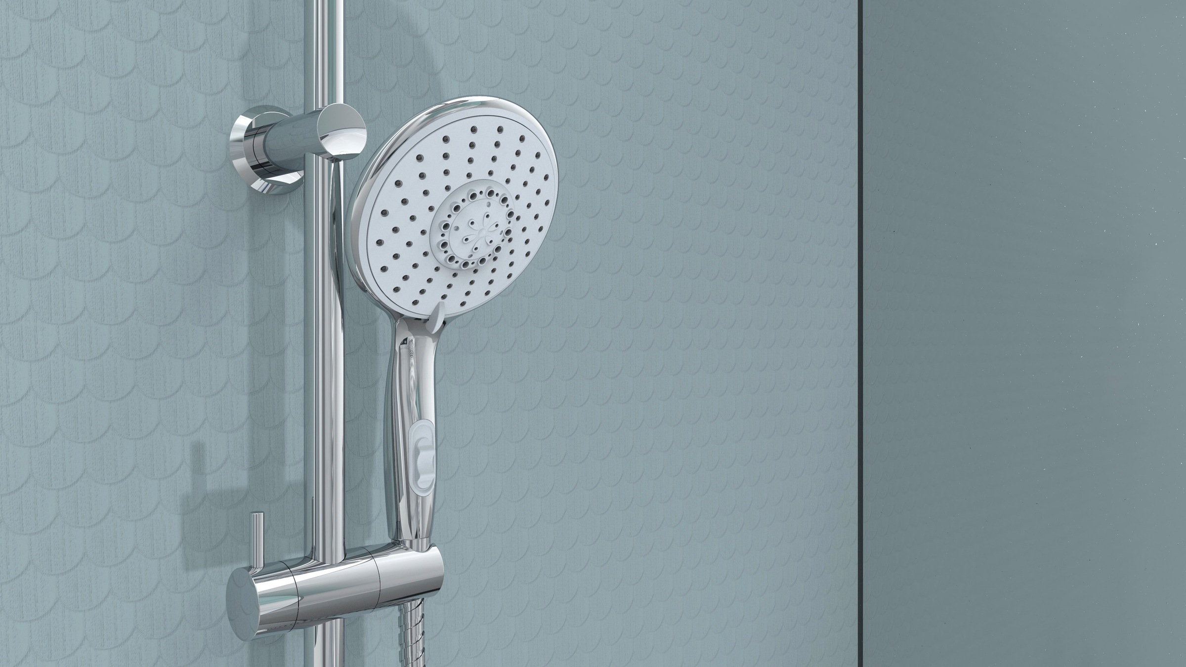 Eisl Handbrause »Cool Chrom«, Duschkopf mit 5 Funktionen, Brausekopf, Duschbrause, Brause Chrom