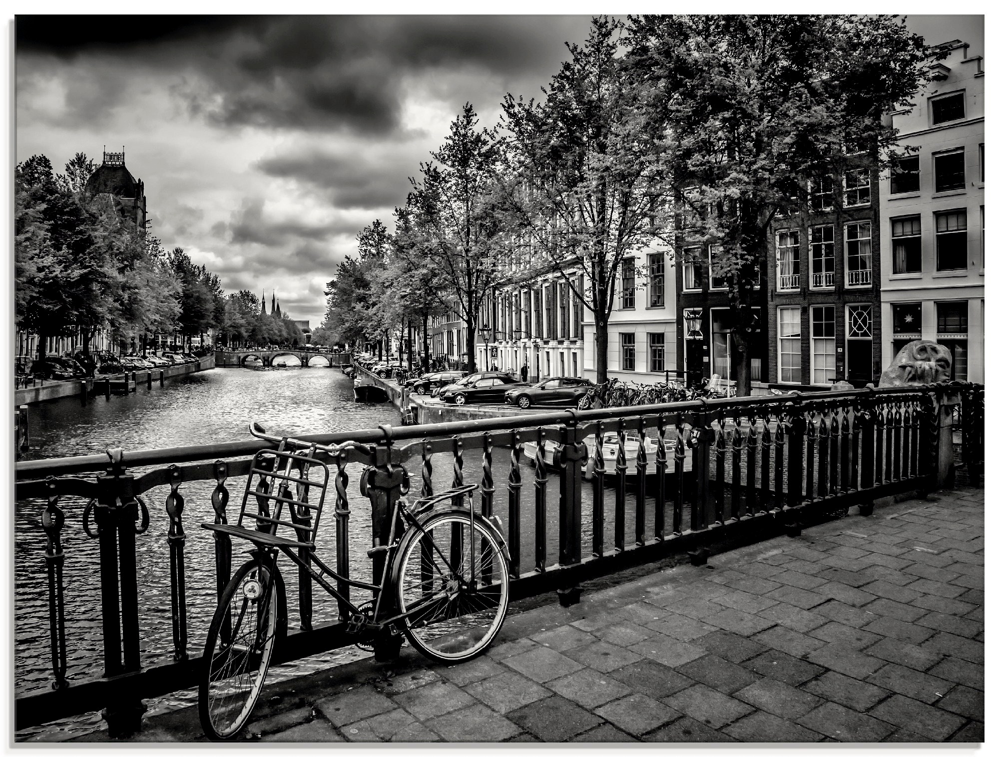 Artland Glasbild »Amsterdam Keizergracht I«, Niederlande, (1 St.)