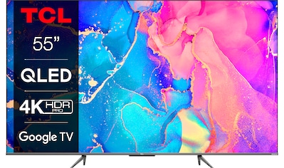TCL QLED-Fernseher »55C631X1«, 139 cm/55 Zoll, 4K Ultra HD, Smart-TV-Google TV, HDR... kaufen