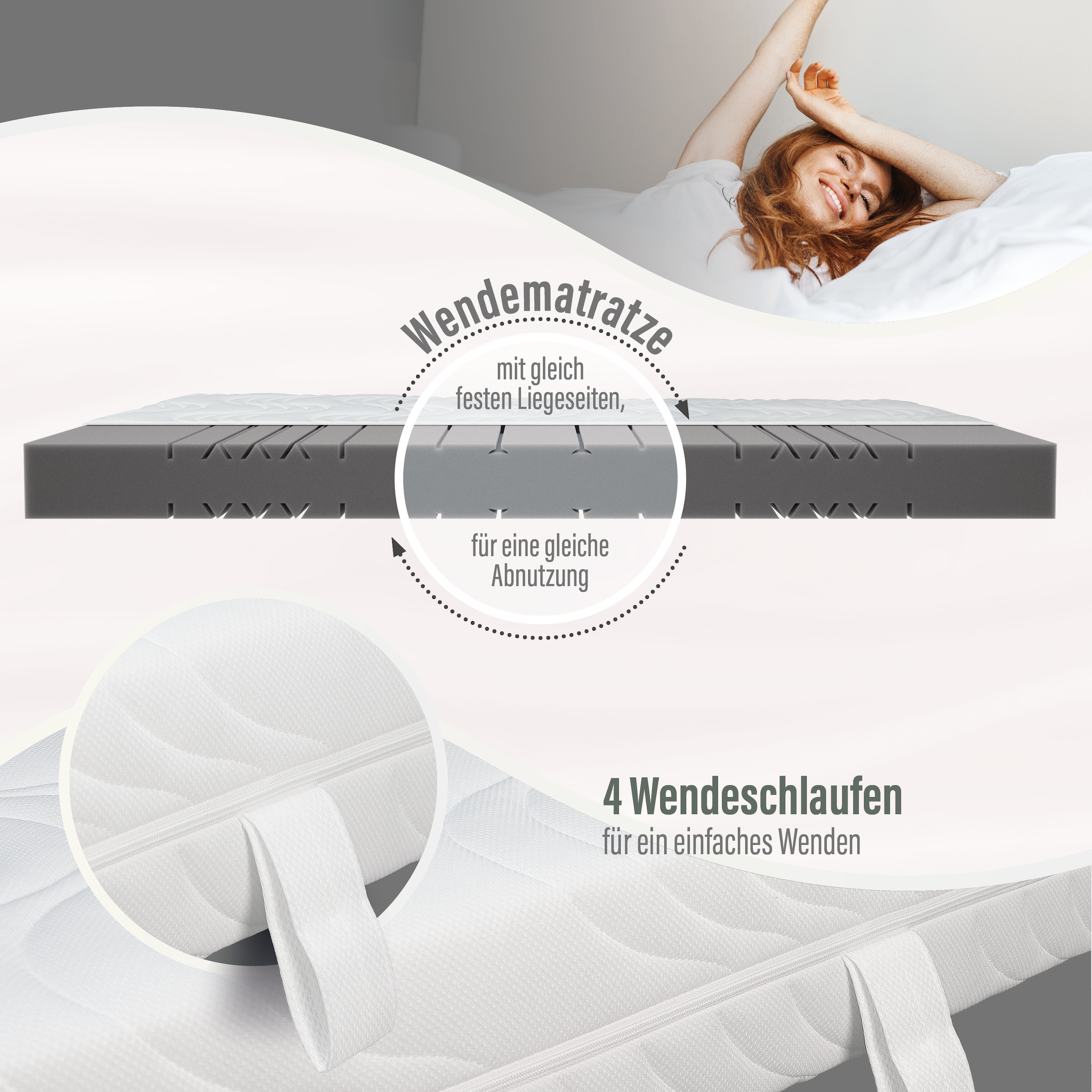 Beco Komfortschaummatratze »Marissa, 7 Zonen Matratze 90x200, 140x200 cm & weitere Größen« 18 cm hoch Raumgewicht: 30 kg/m³ 1 Stk. tlg. ergonomischer Schlaf , getestet in 90x200, H3, Ausgabe 10/2025