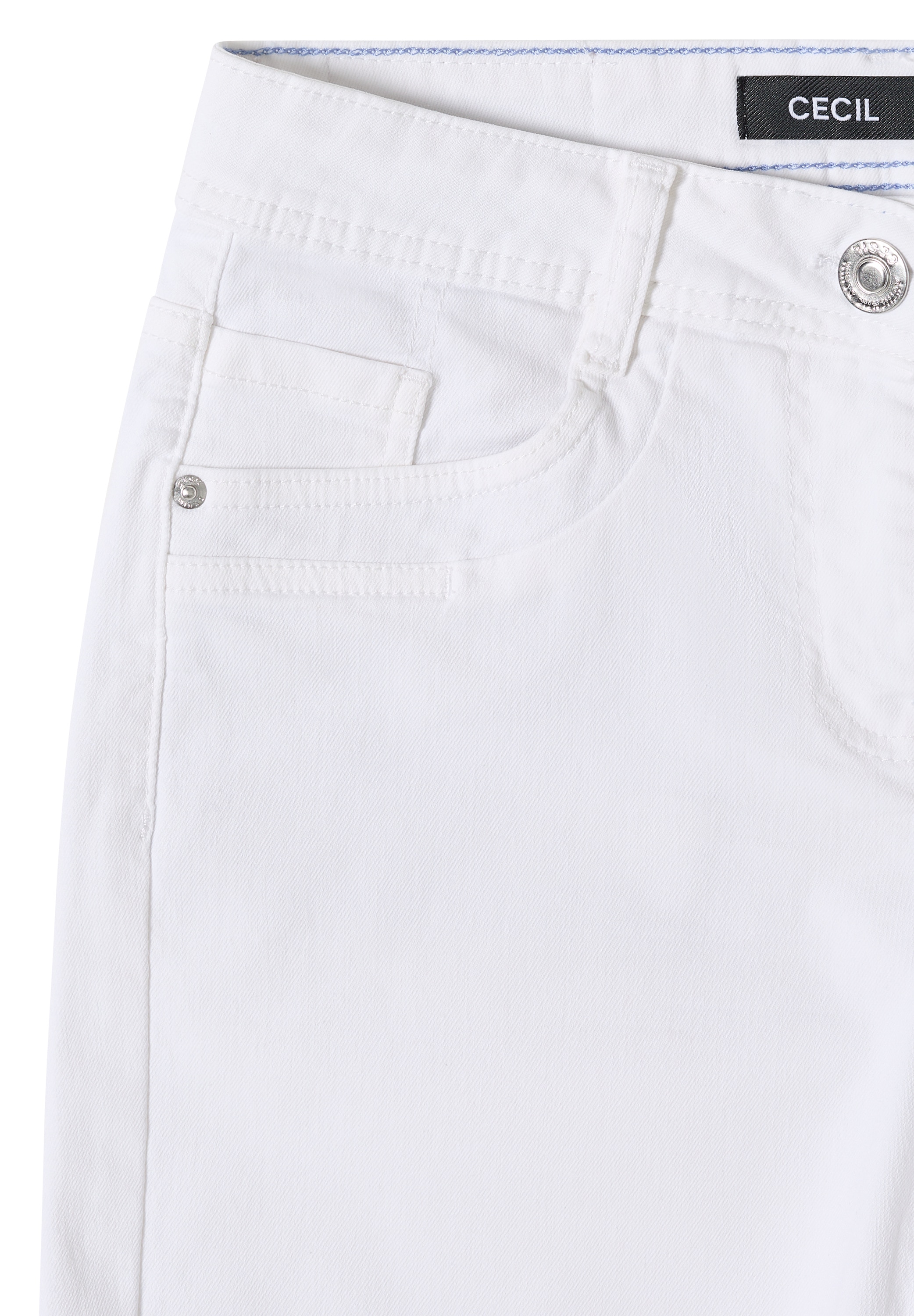 Cecil Bermudas »Style Scarlett«  Denim Shorts in weißer Waschung