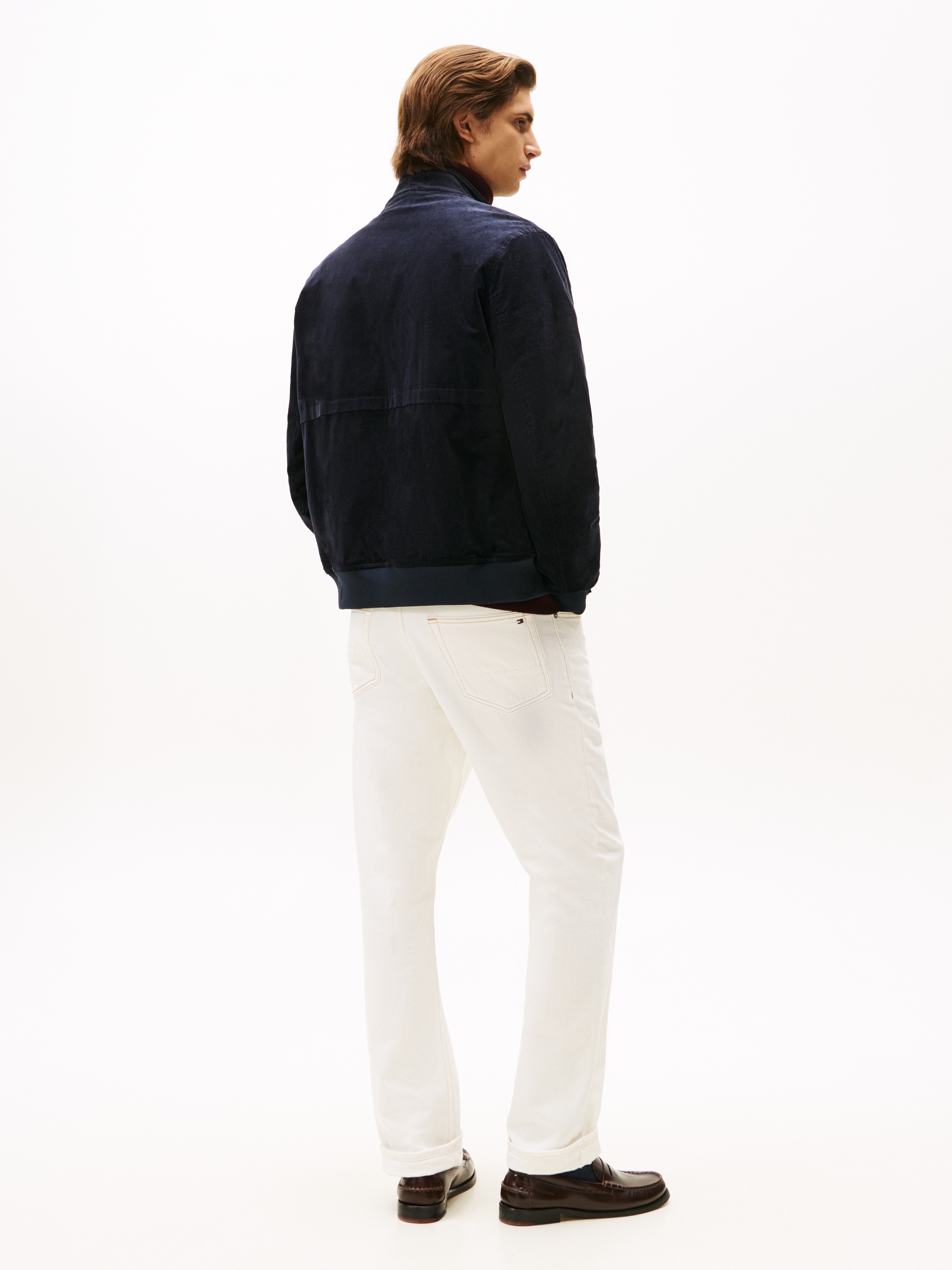 Tommy Hilfiger Cordjacke »CORD HARRINGTON JACKET«, ohne Kapuze, Freizeitjacke, Übergangsjacke