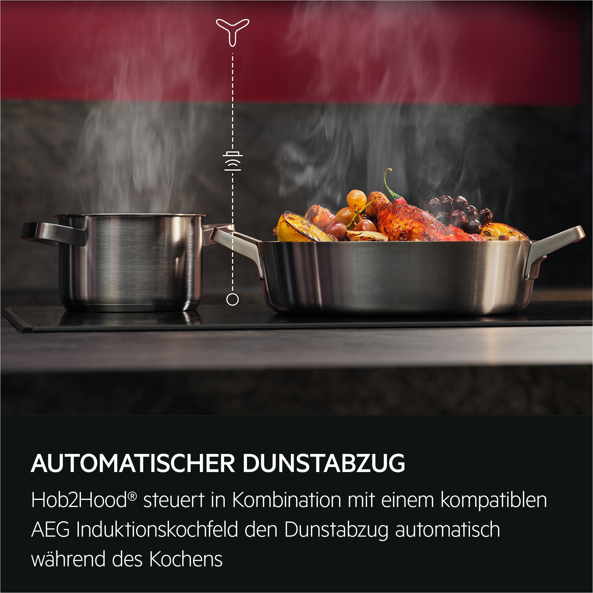 AEG Wandhaube »GB67D91HL«, Serie 6000, mit Hob2Hood®