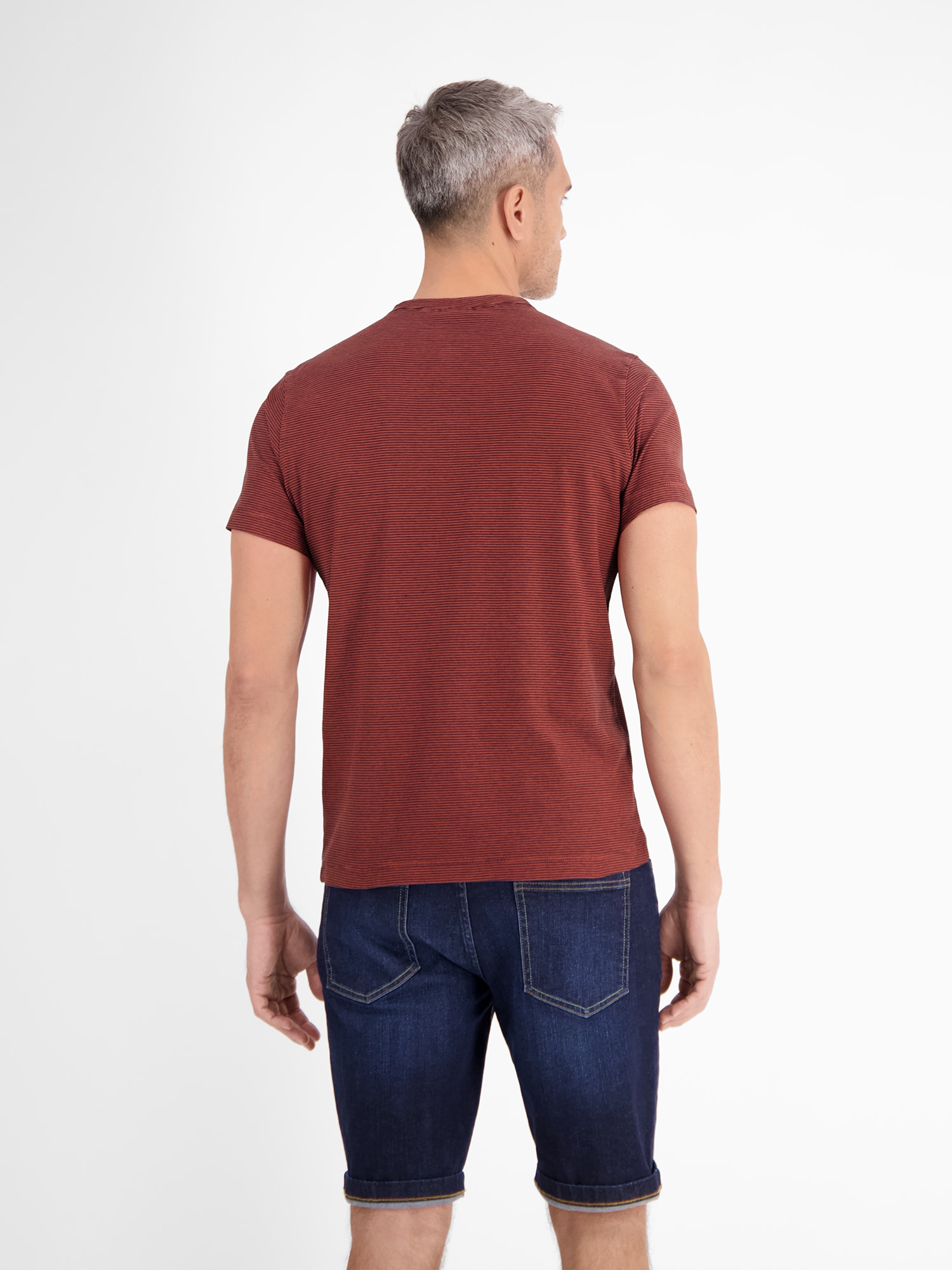 LERROS Henleyshirt »LERROS Herren Serafino-Shirt, gestreift«
