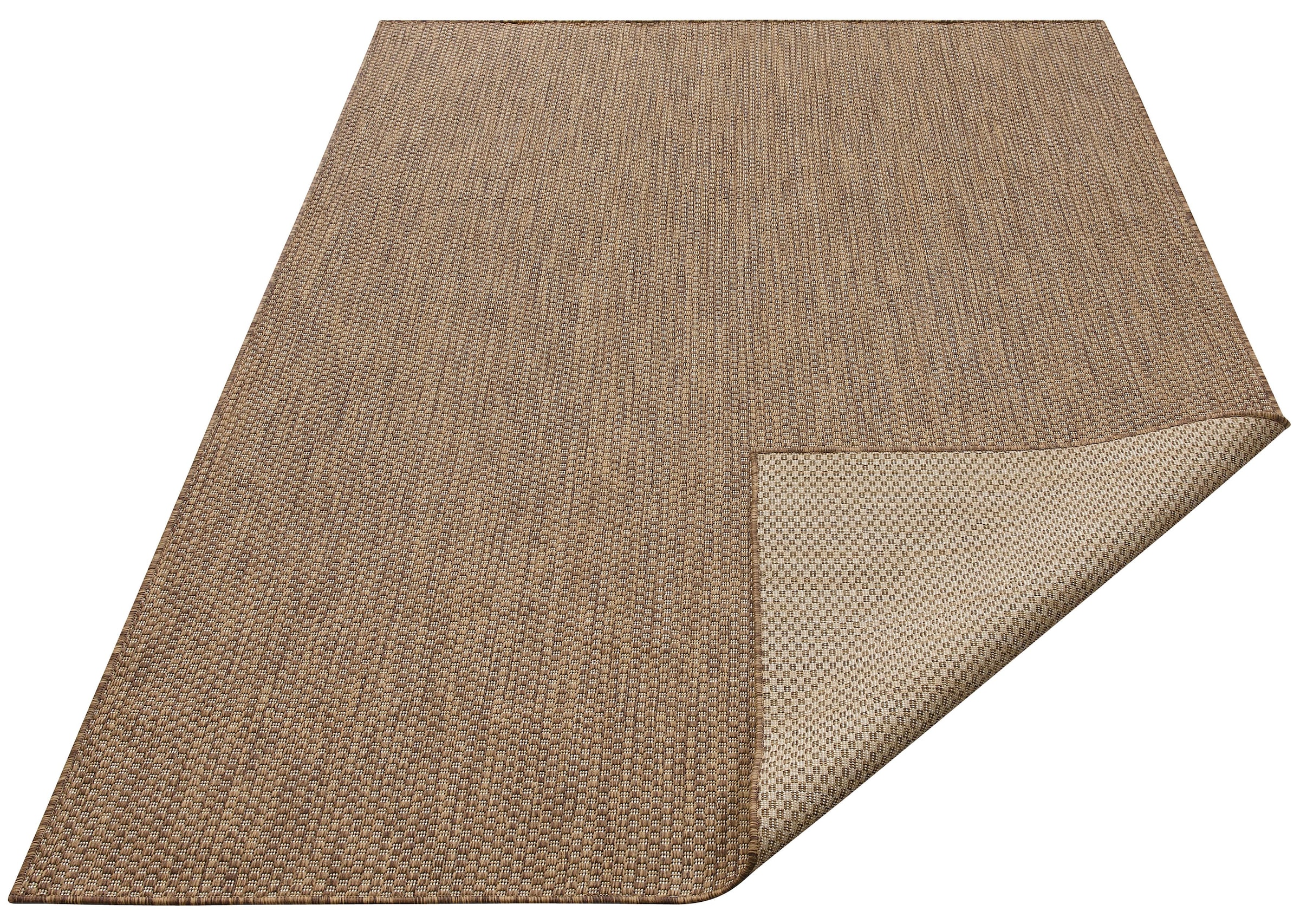 my home Teppich »Rhodos, In-und Outdoor geeignet« rechteckig 3 mm Höhe Sisal-Optik, Wetterfest & UV-beständig, Wohnzimmer, Balkon, Camping