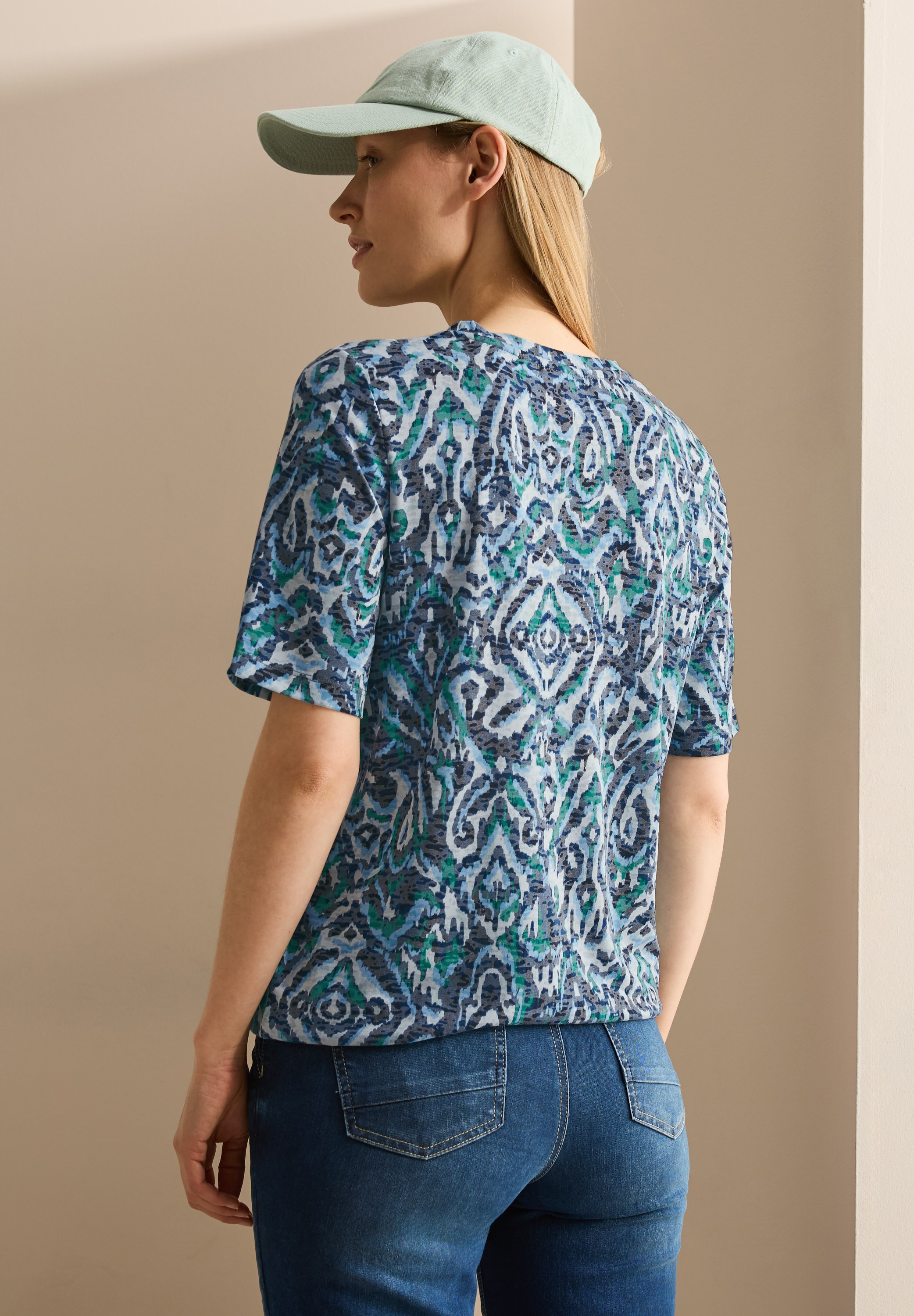 Cecil T-Shirt, mit All-Over Print