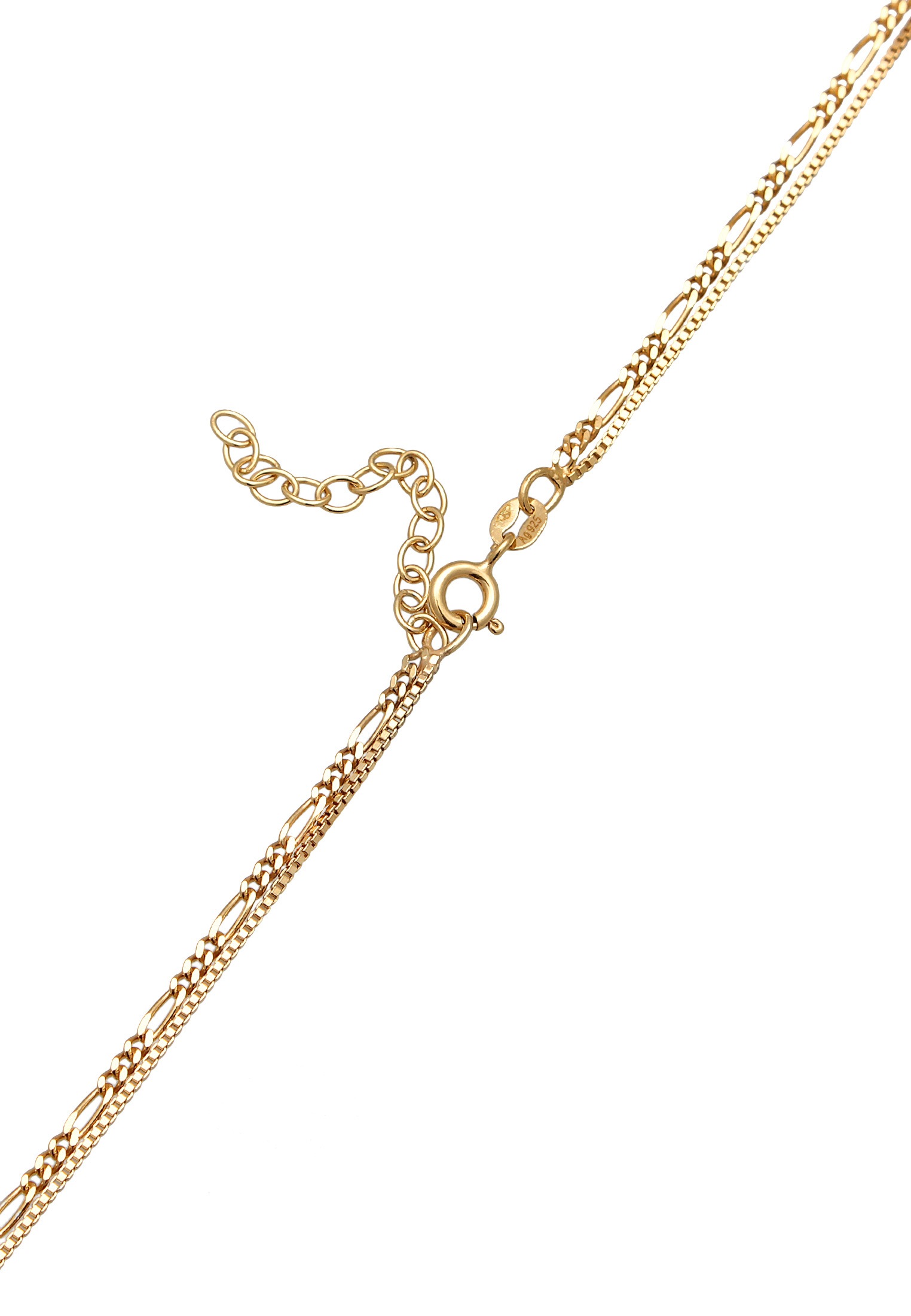 Elli Silberkette »Halskette Layer Choker Kreuz Filigran 925er Silber«