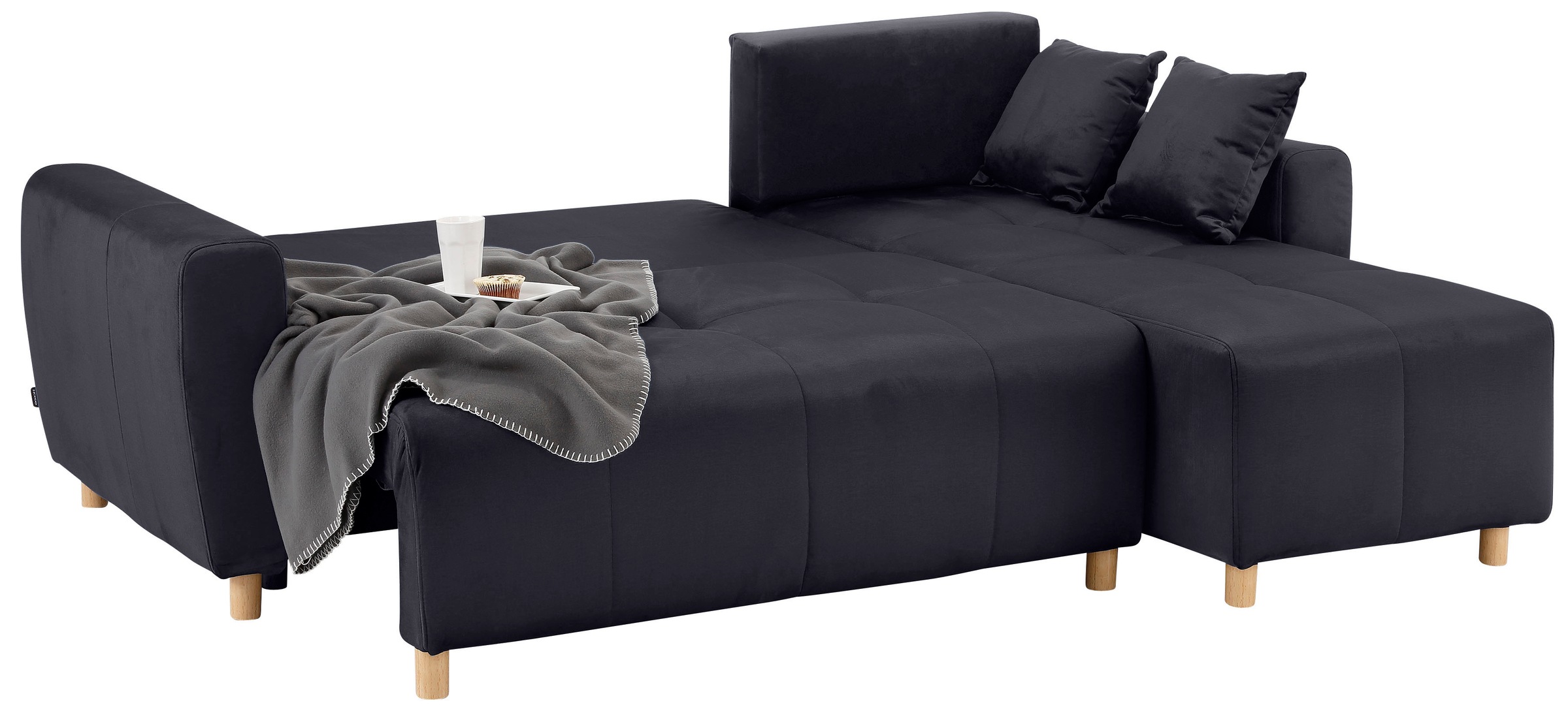 Home affaire Ecksofa »Scania L-Form«, wahlweise mit Bettfunktion und Bettkasten