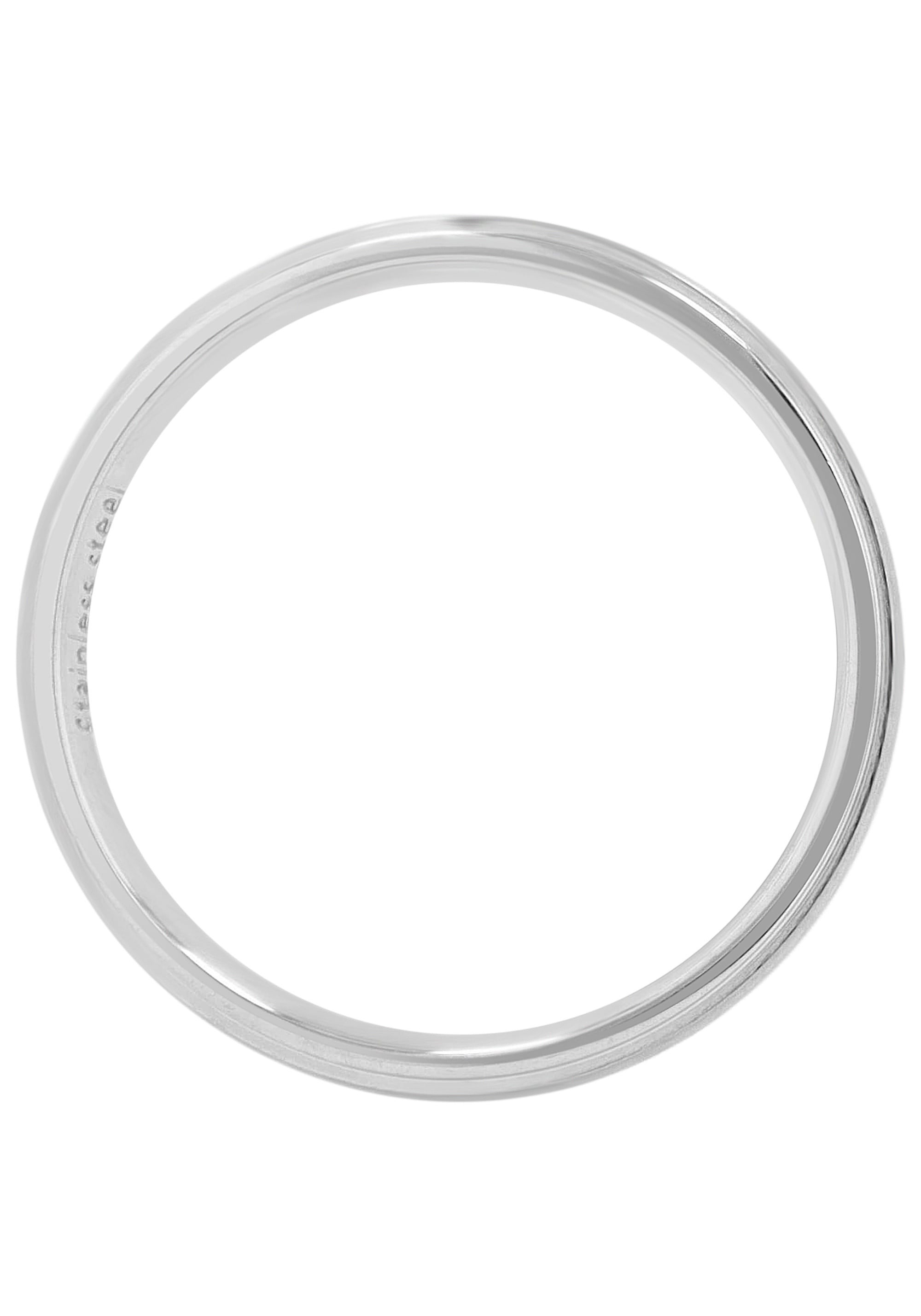AKZENT Partnerring »Elegant Simplicity, silberfarbig, langlebig«