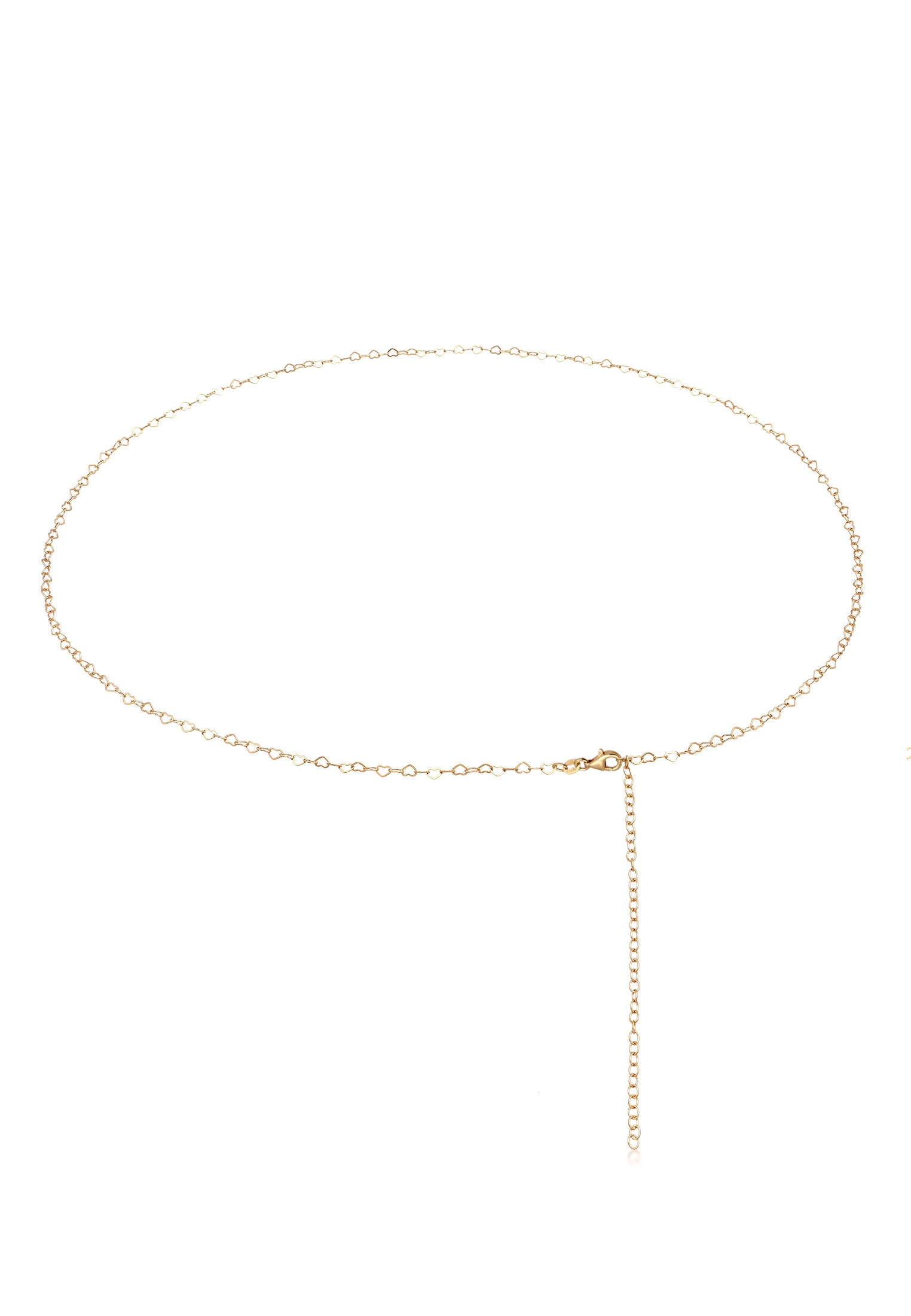 Schmuckset »Schmuckzubehör Taillenkette Body Chain Herz 925er Silber vergoldet«