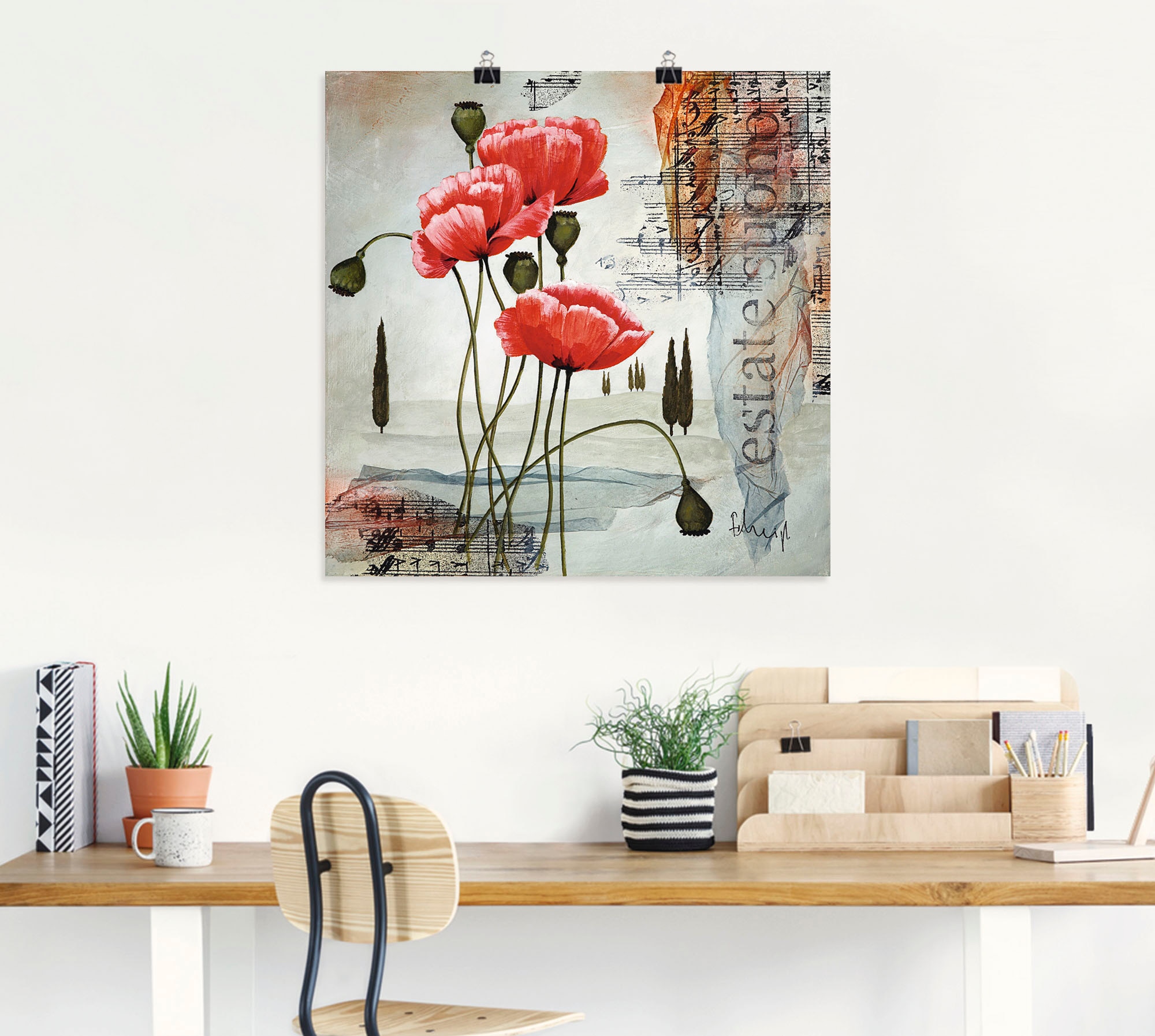 Artland Wandbild »Klatschmohn« Blumen 1 Stk. tlg. als Leinwandbild, Poster in verschied. Größen