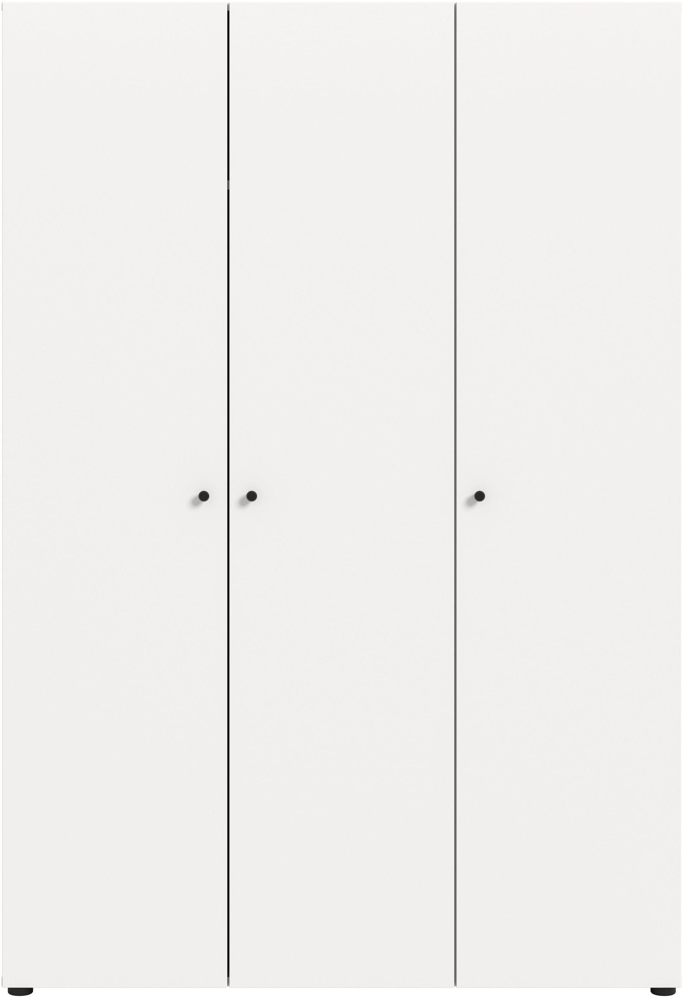 Home affaire Kleiderschrank »BILLINGS, TOPSELLER!, Schlafzimmerschrank, Schrank, Garderobenschrank«, (OTTO BESTSELLER, Garderobe & Schlafzimmer), Breite 130cm, weiß, 3-türig, inkl. 1 Kleiderstangen und 4 Ablageböden
